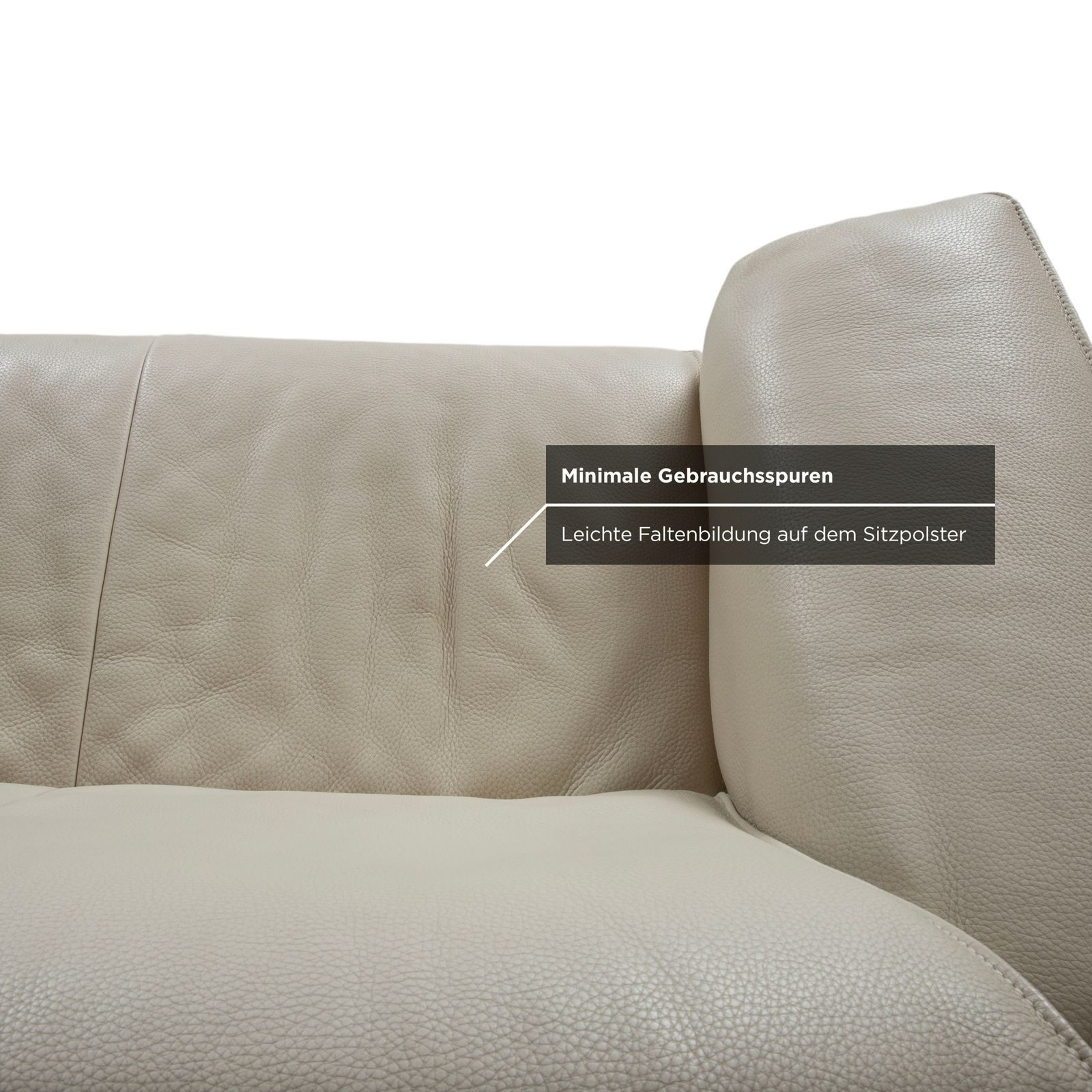 Jori Jr 2700 Leather Two Seater Cream Beige Sofa Manual Function photo buy