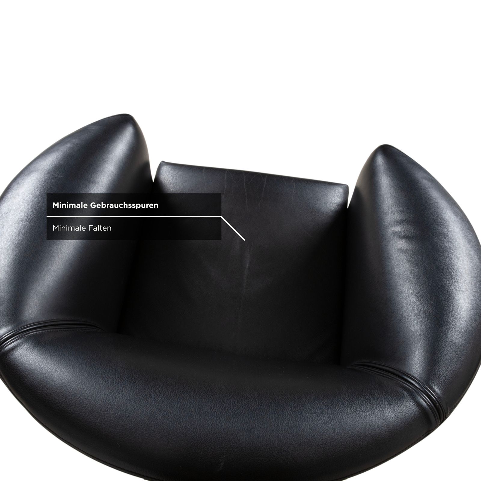 Wittmann Aura Leather Armchair Black photo buy