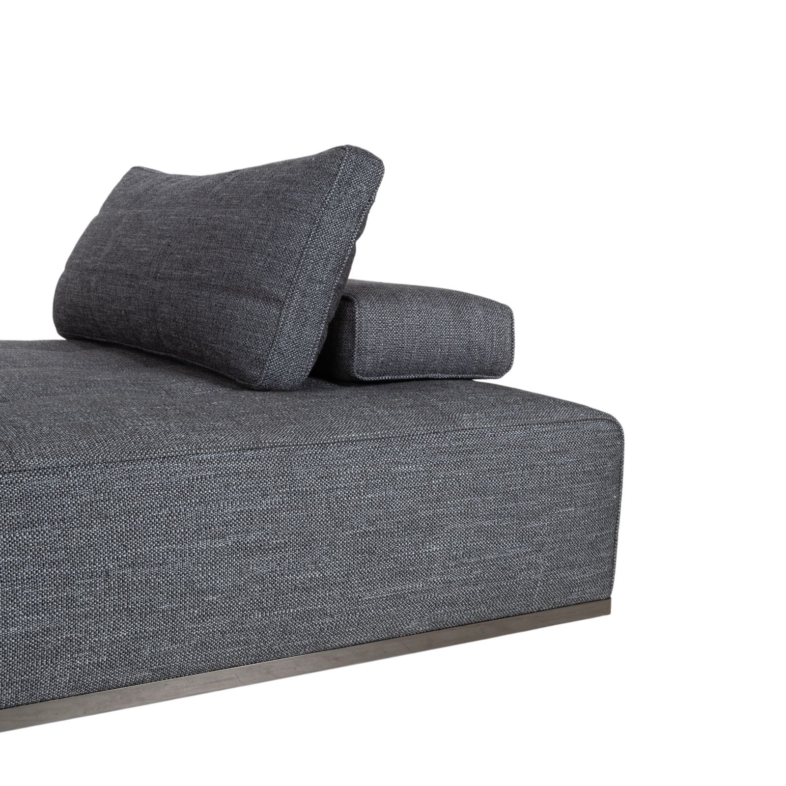 Canapé d'angle Minotti Lawrence en tissu gris photo Mobilier
