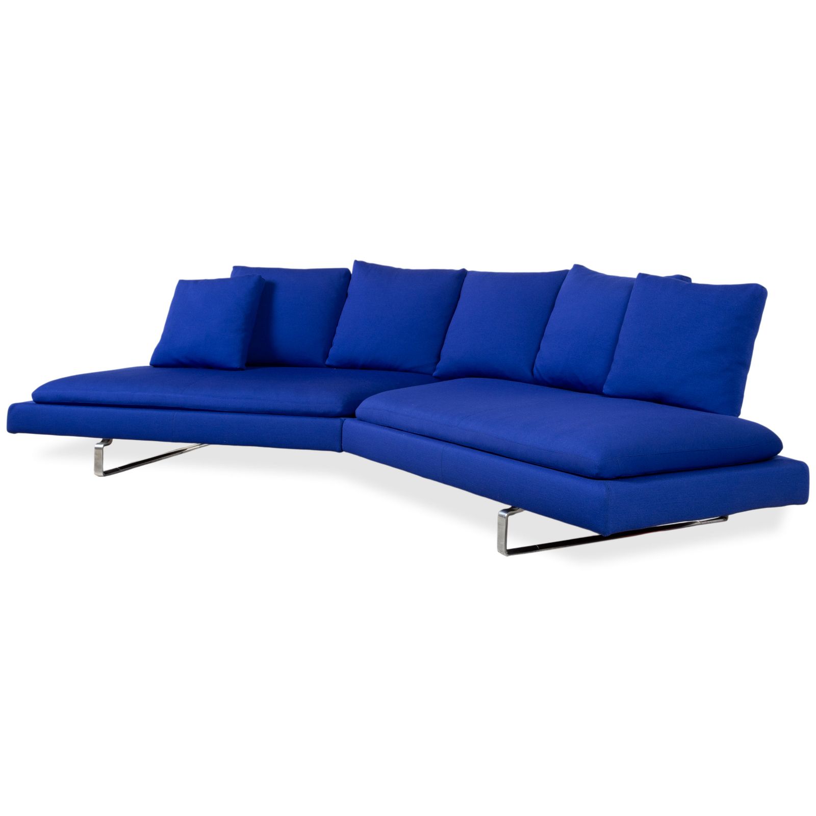 Canapé d'angle B&B Italia Arne en tissu, bleu