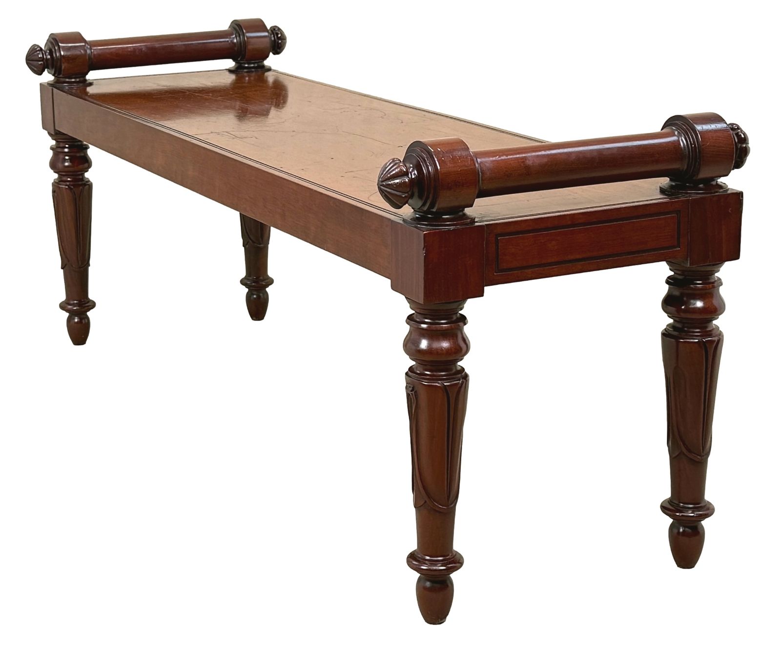 Large Regency Mahogany Hall Bench, Early 19th Century (England, Circa 1835) photo buy