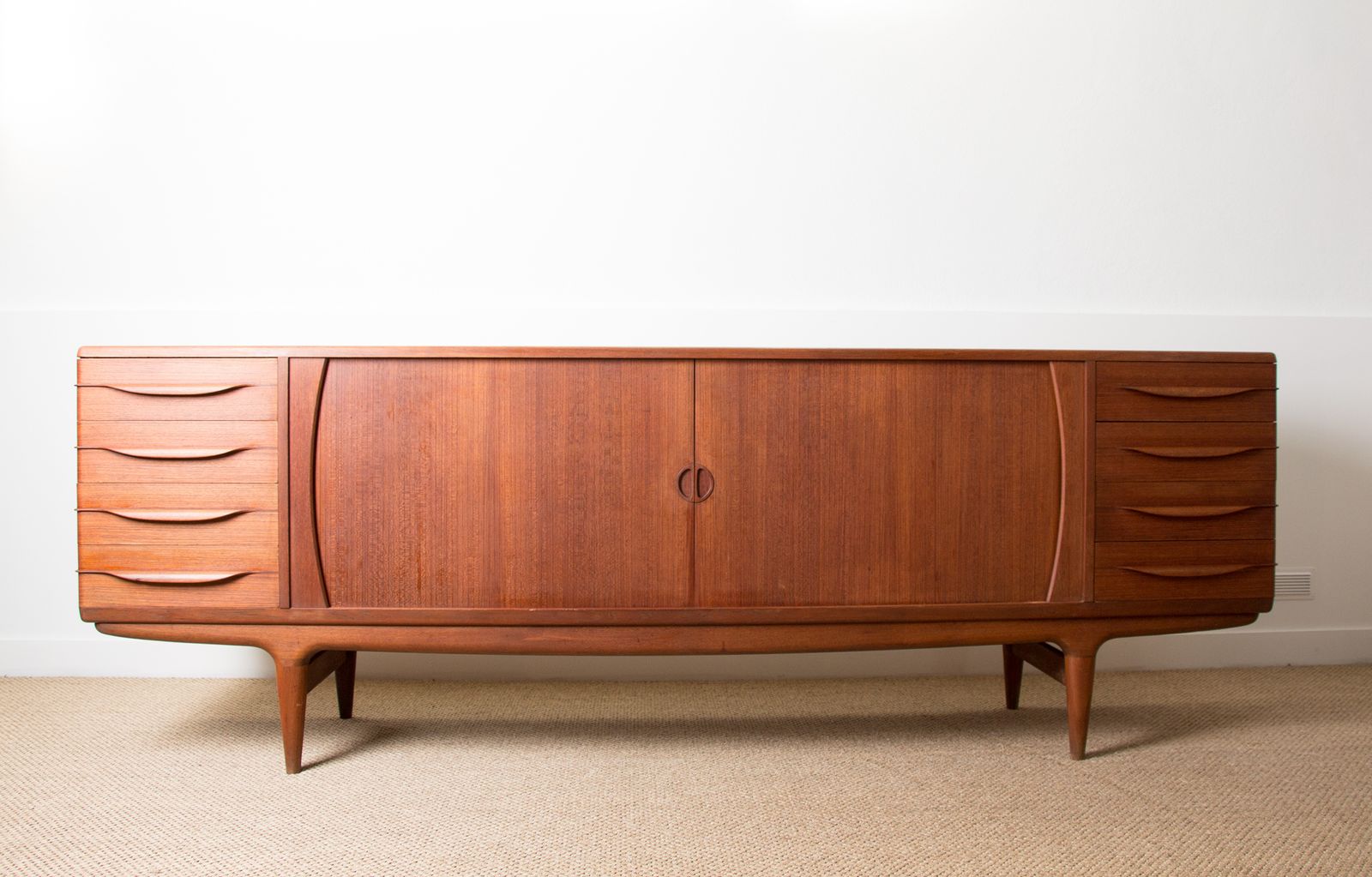 Large Danish Teak Sideboard, Model U15, By Johannes Andersen For Uldum Møbelfabrik, 1966.