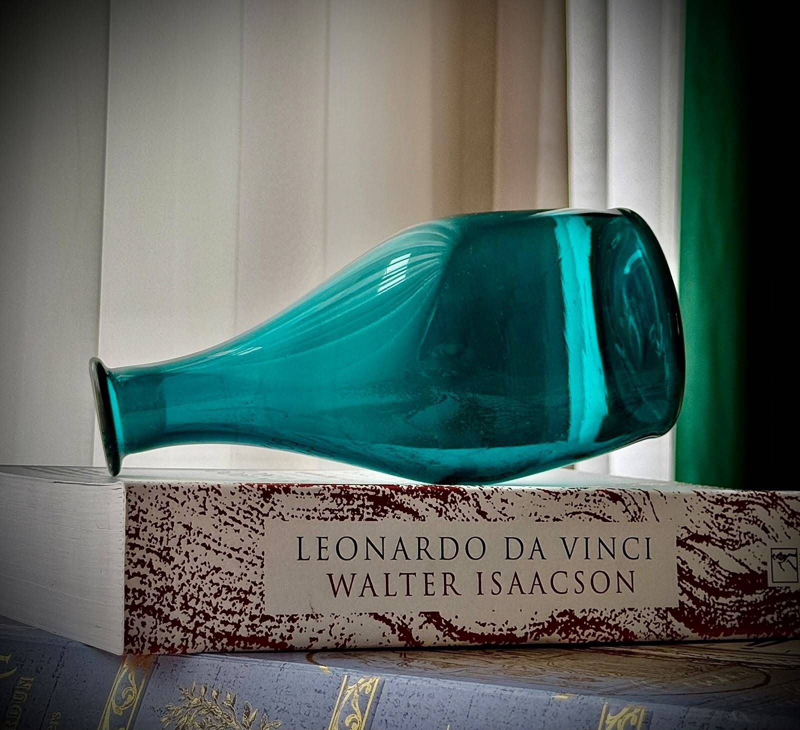 Victoriaanse Bristol Green glazen karaf en wijnglas, Engeland, ca. 1870-1890 photo buy