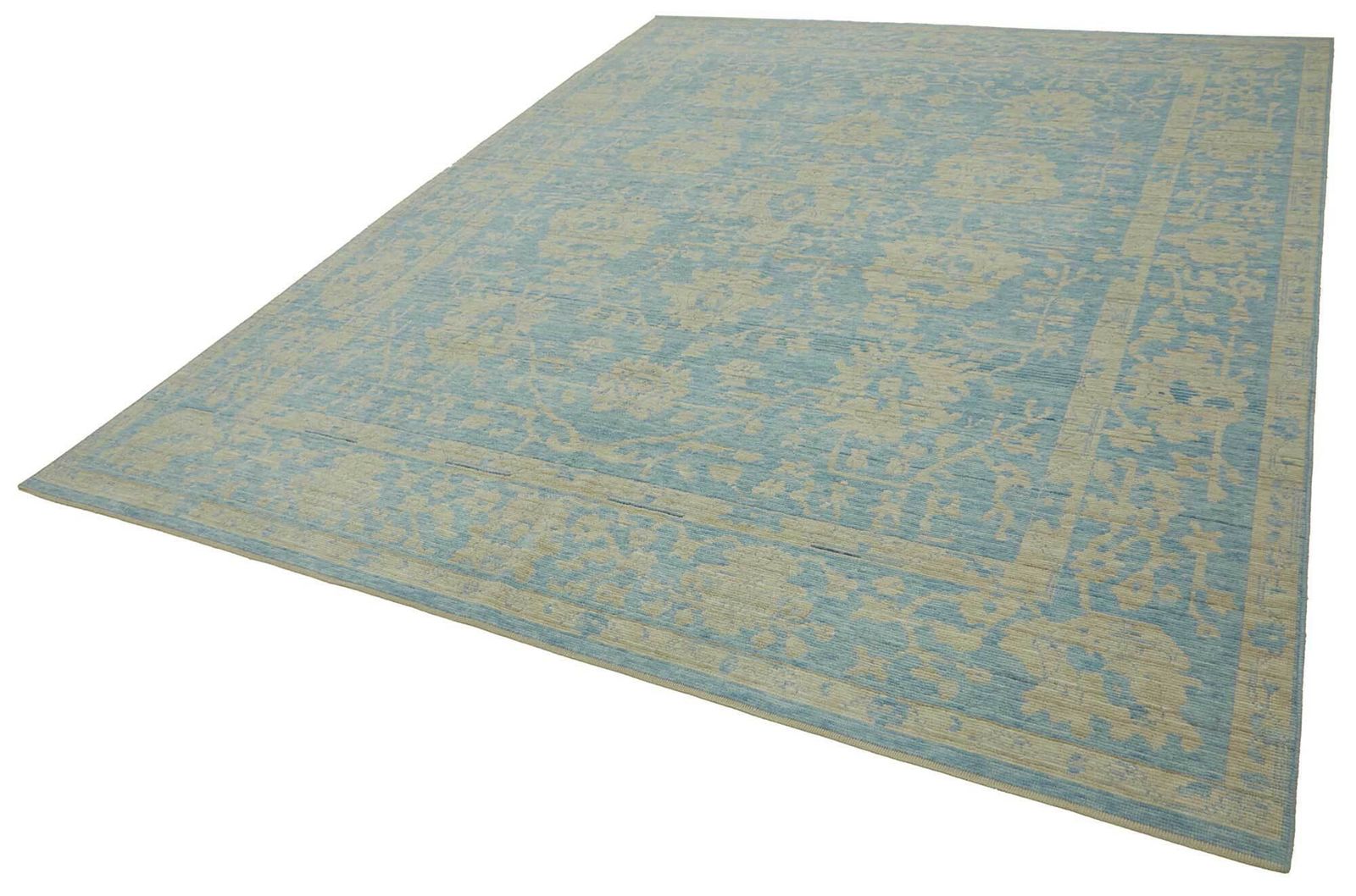 Tapis Oushak en laine tissé à la main, 298 cm x 386 cm photo for sale