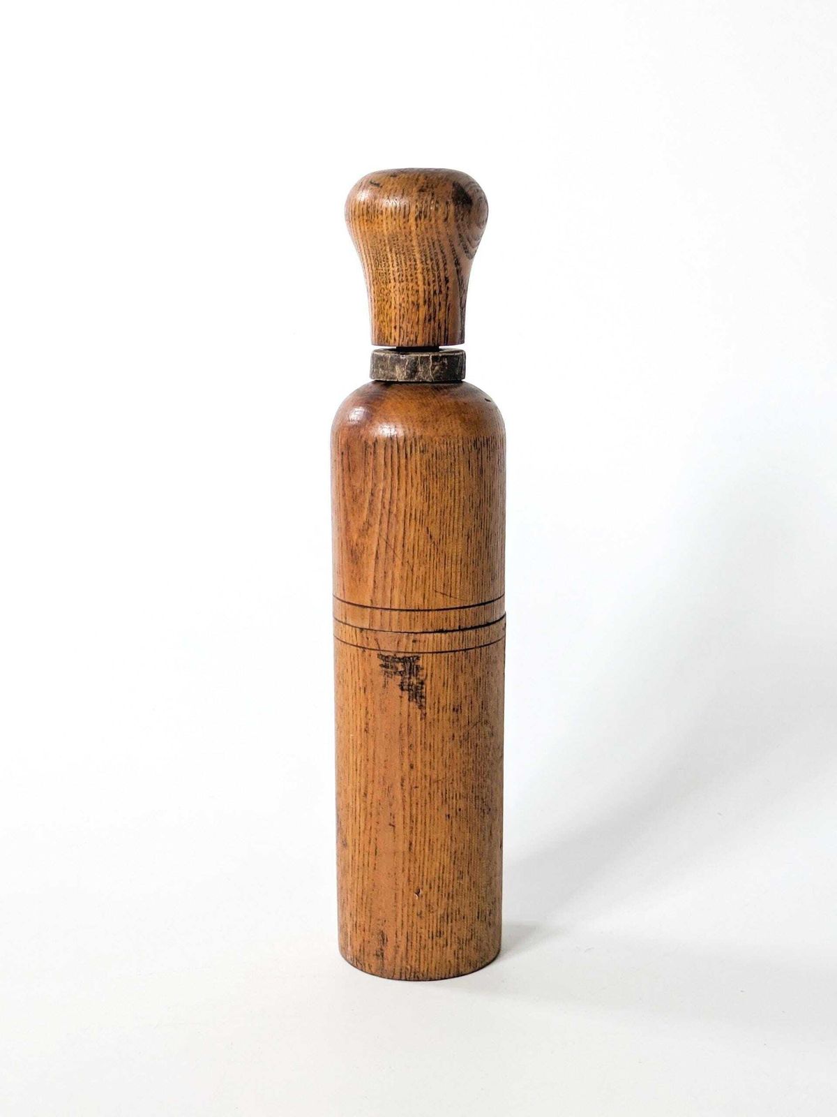 Vintage Wooden Wine Bottle Corker Italian Early 1900s Winemaker's Cork Tool photo furniture