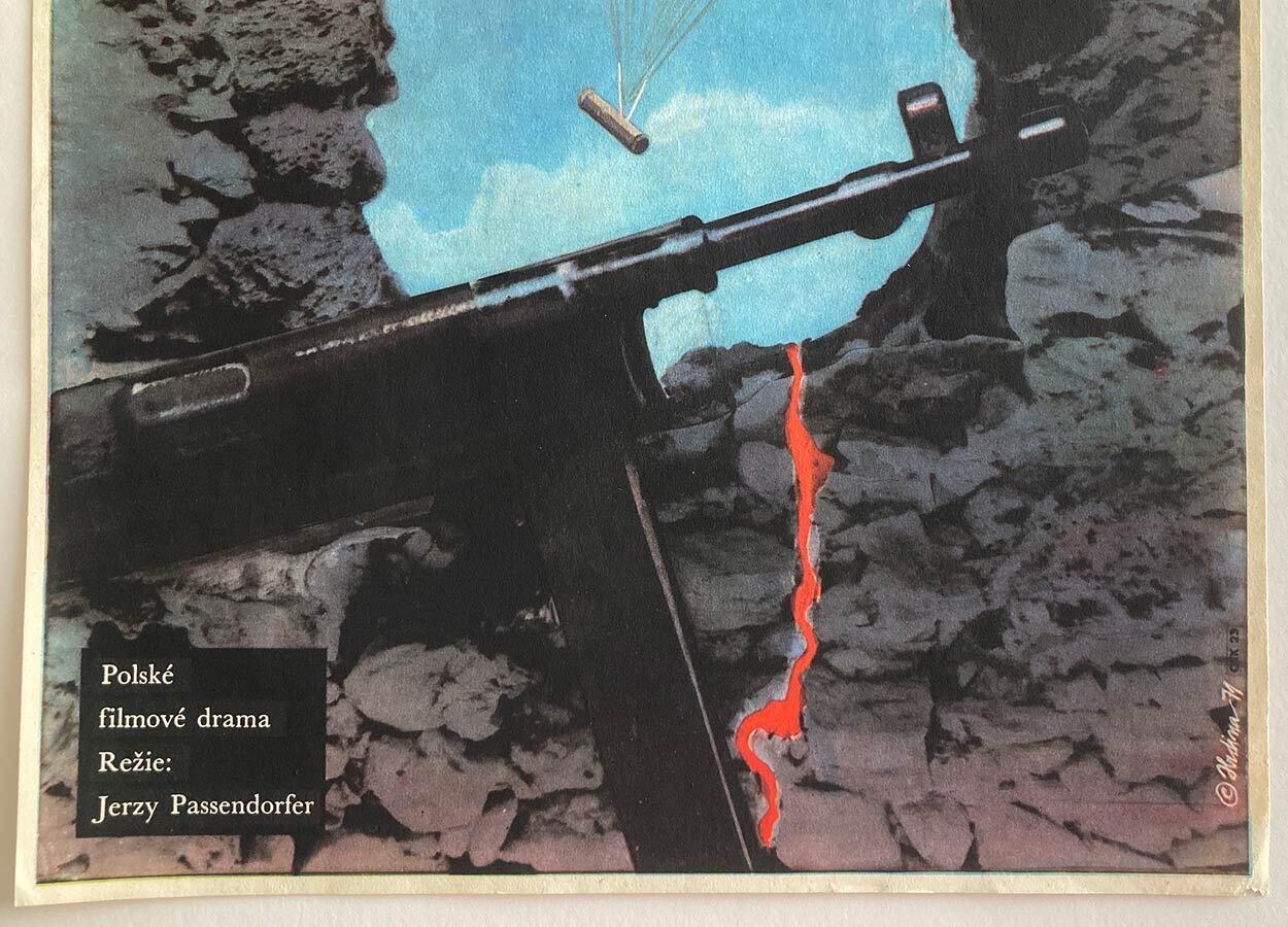 Affiche de cinéma, The Day Of Purification, Miroslav Hrdina, 1971, design tchèque vintage photo for sale