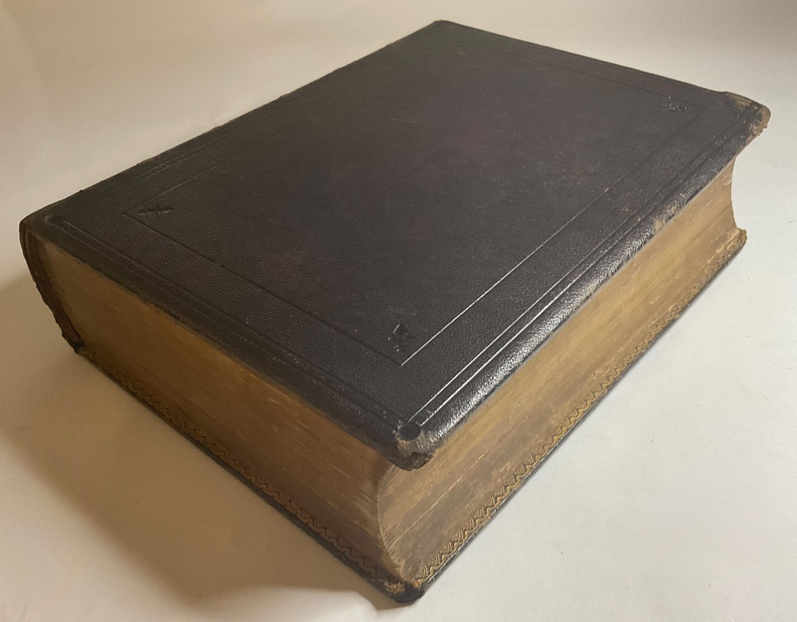 Mid 19th Century Cobbin's Domestic Bible Illustrated Heirloom Edition photo Home Decor