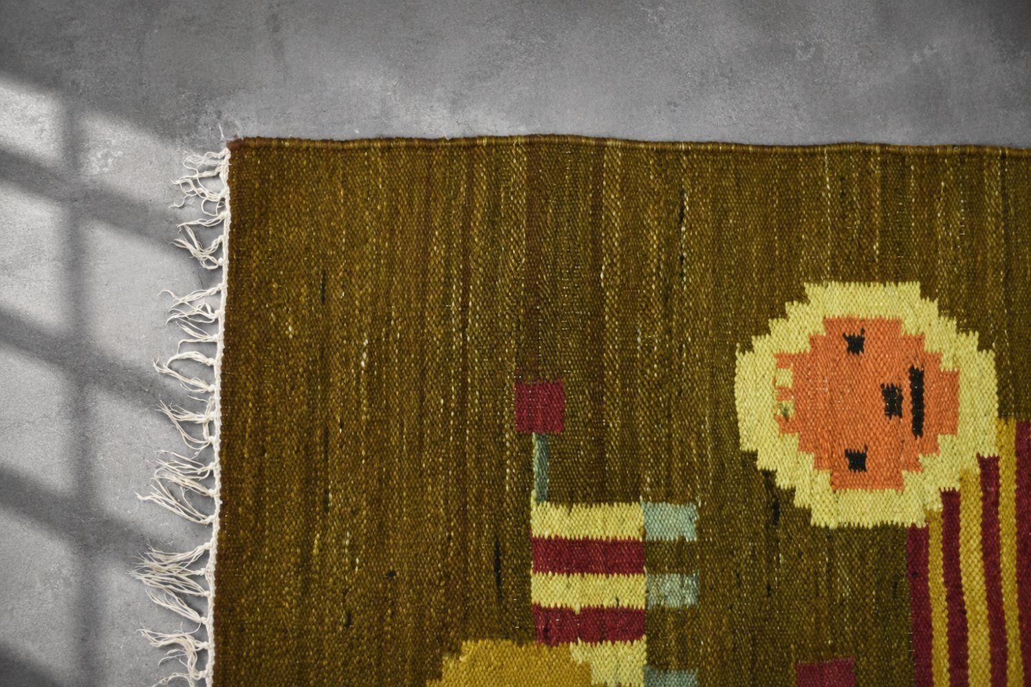 Vintage Polish Woven Tapestry By Maria Janowska For Wielkopolska Spółdzielnia Pracy Przemysłu Artystycznego In Poznań, 1970s photo for sale