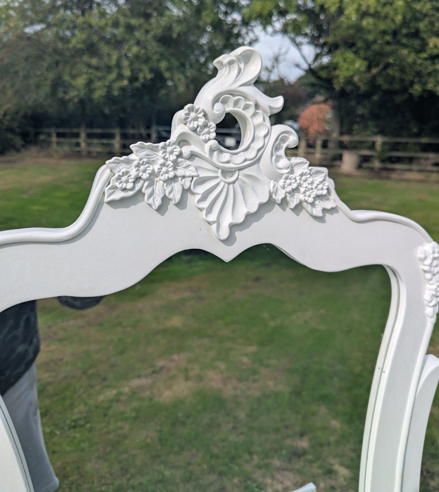 French Armoire Painted Quality Dressing Table & Mirror  Delivery Available 0374 photo buy