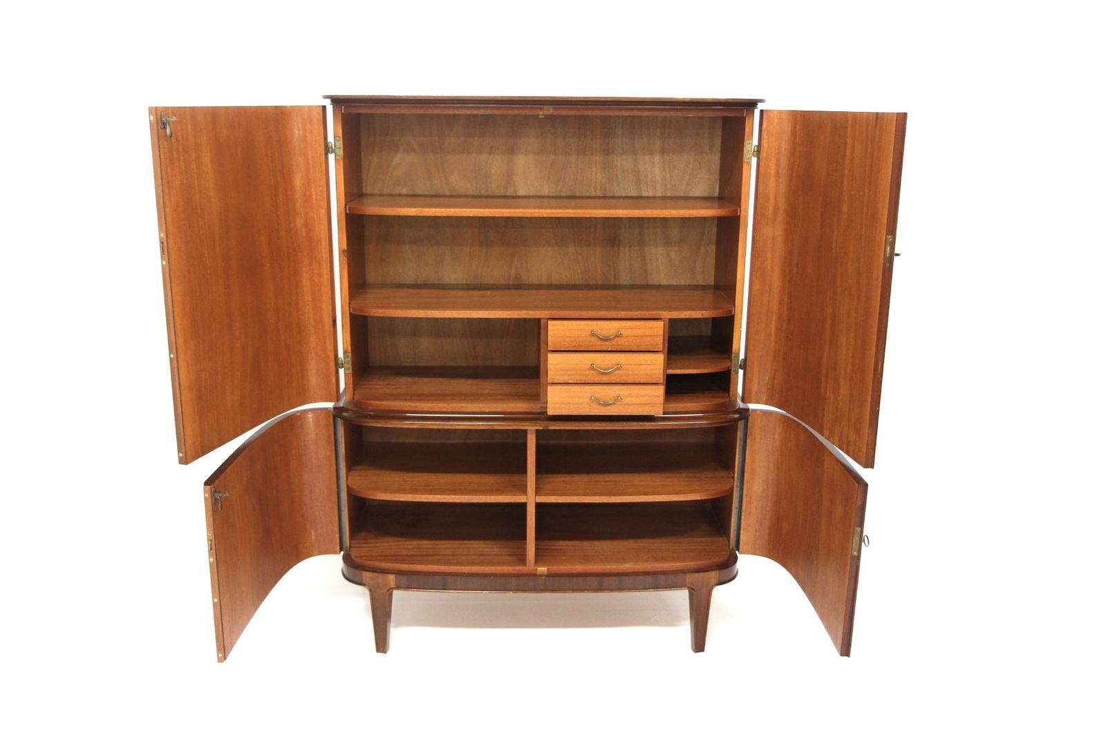 Scandinavian Mahogany Wardrobe, Sweden, 1940 photo Furniture