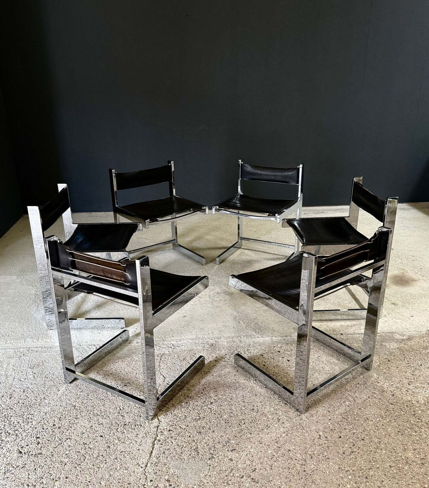 Brutalist Design Dining Chairs By Sigma Furniture, 1967 Belgium photo furniture