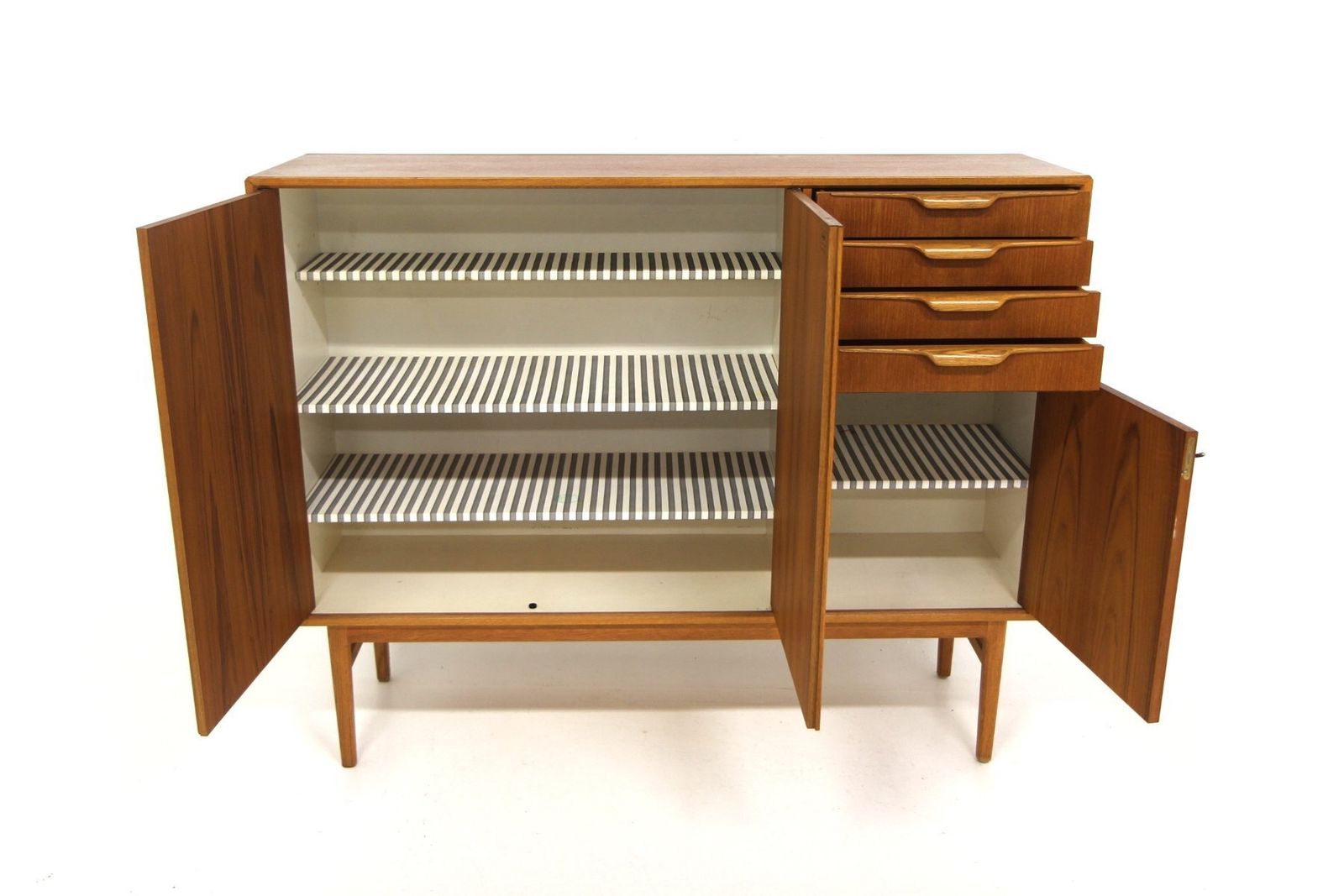 Buffet scandinave Reno en teck par Bertil Fridhagen, Suède, 1960 photo Mobilier