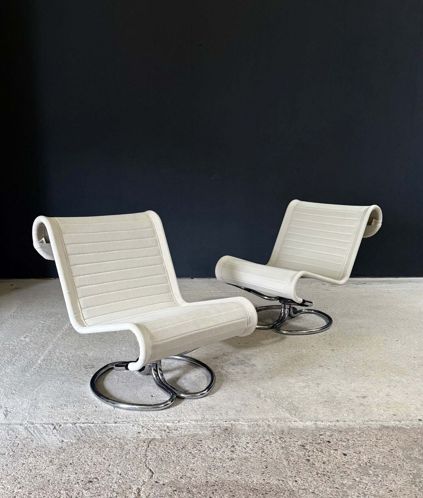 Mcm Design "Spaghetti" Lounge Chairs By Jan Dranger & Johan Huldt For Ulferts Fabriker, 1970's