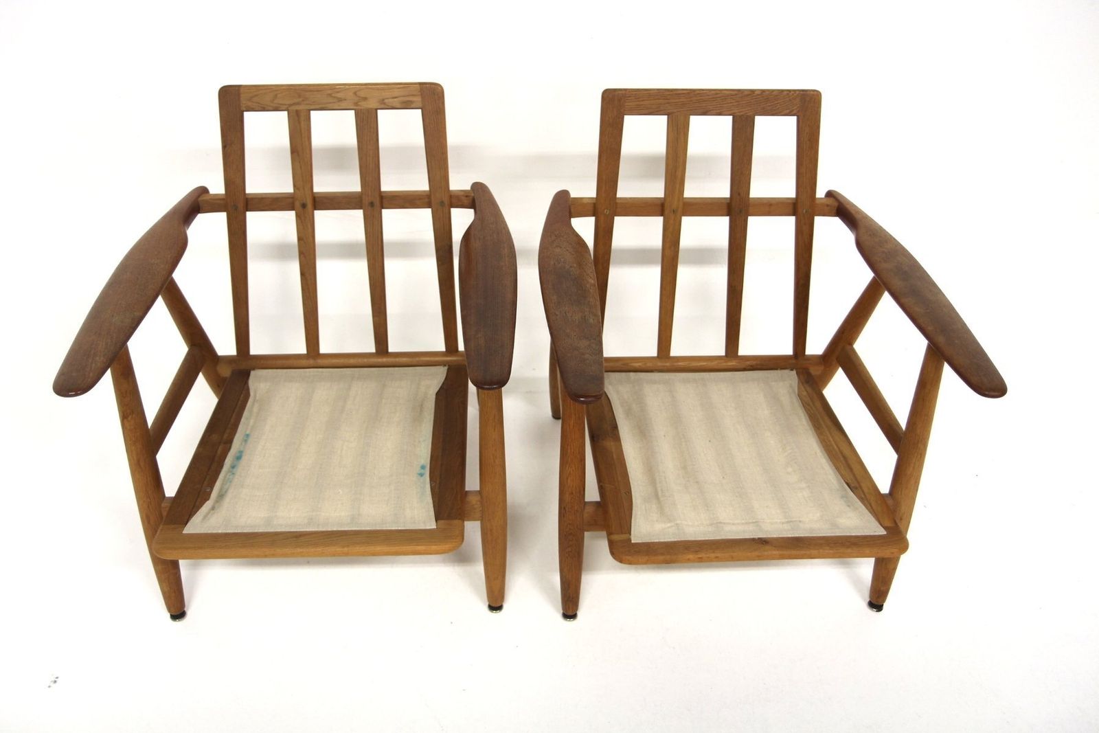 Fauteuil Cigar GE 240 par Hans J. Wegner, Danemark, 1960, lot de 2 photo for sale