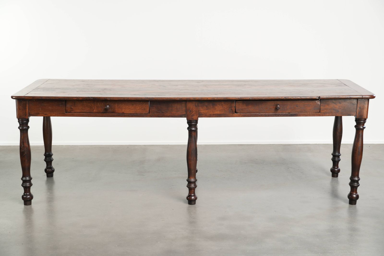 Exceptional Early 19th Century English Oak Xxl Farmhouse Dining Table With A Magnificent Patina. photo furniture