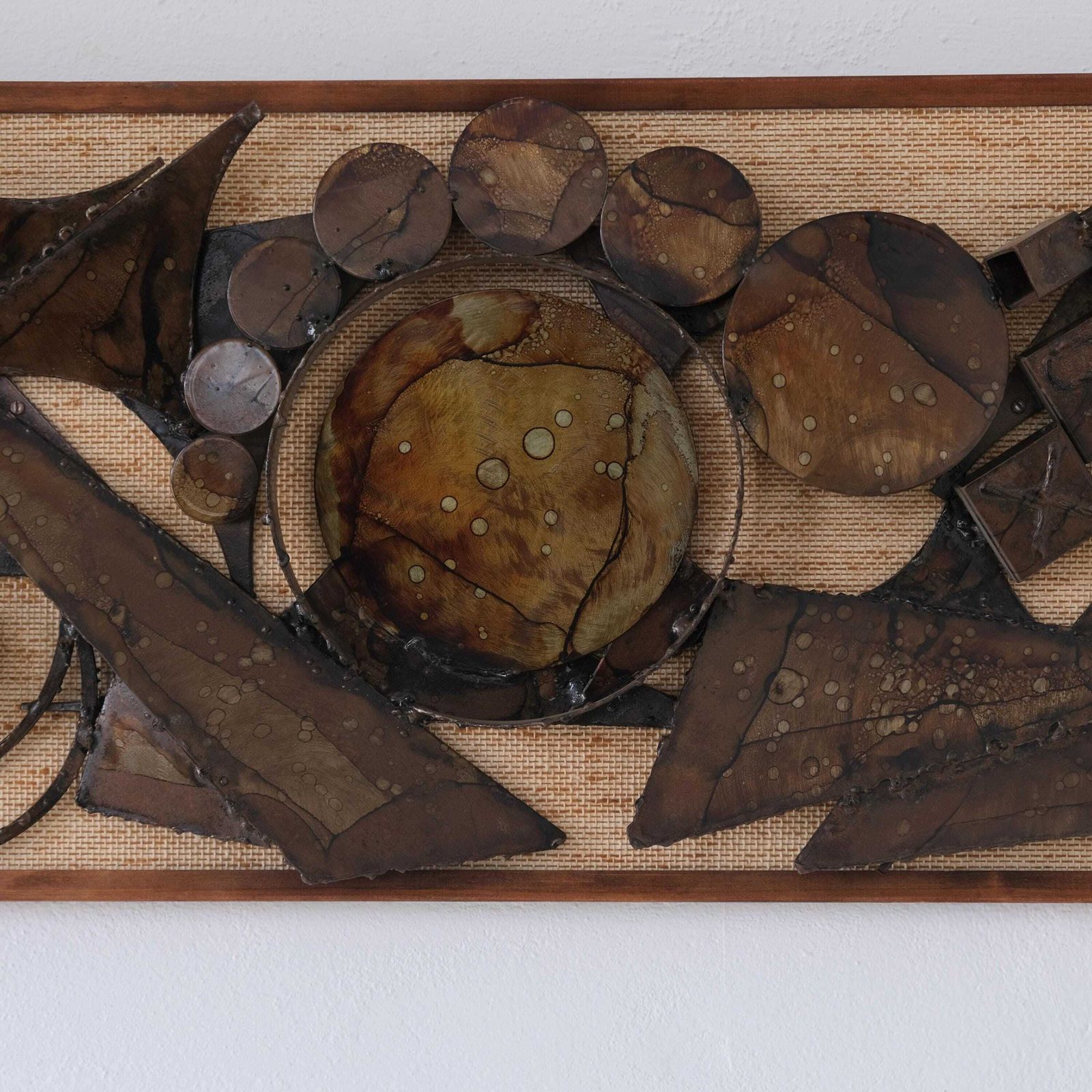 Henrik Horst Brutalist Metal Wall Relief | Denmark | 1970s photo Art