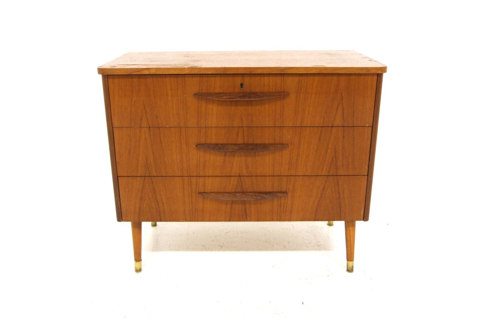 Scandinavian Teak Chest Of Drawers By Bröderna Gustavssons Markaryd, Sweden, 1960 photo furniture