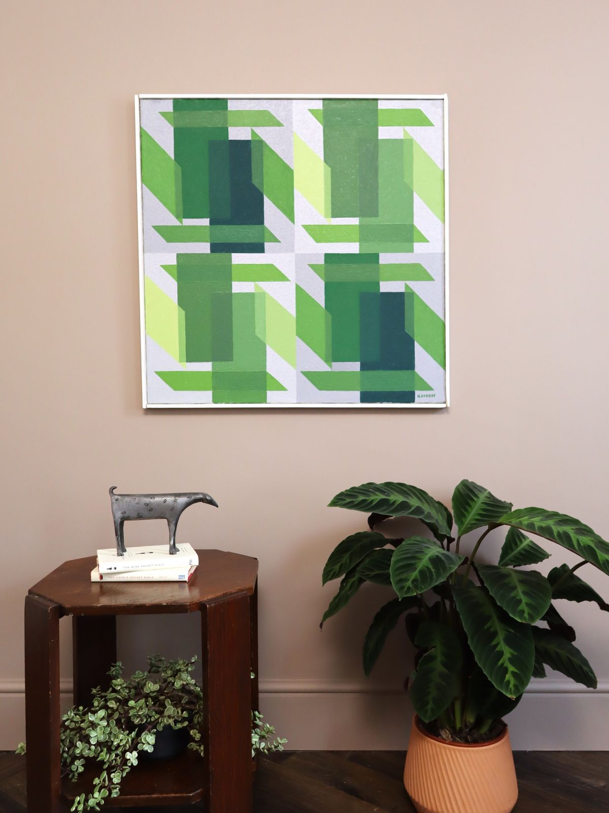 Shifts In Green, olieverfschilderij photo furniture