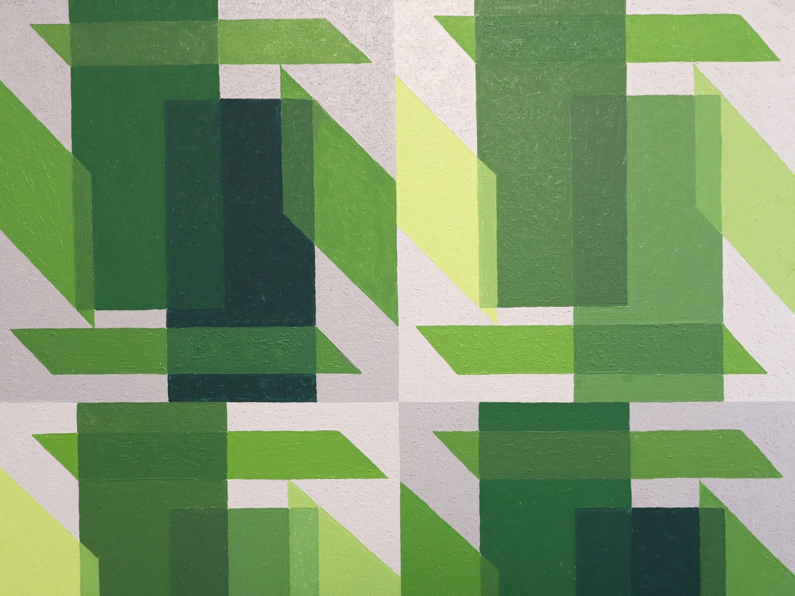 Shifts In Green , Oil Painting photo buy