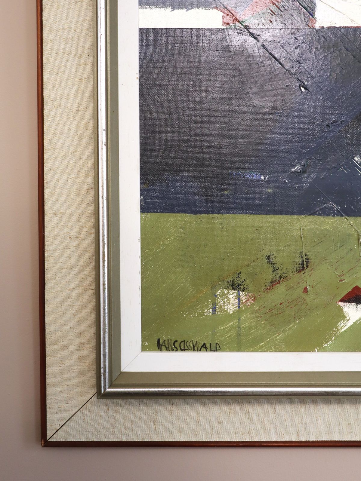 875.0 Edge Of The Land , Oil Painting photo