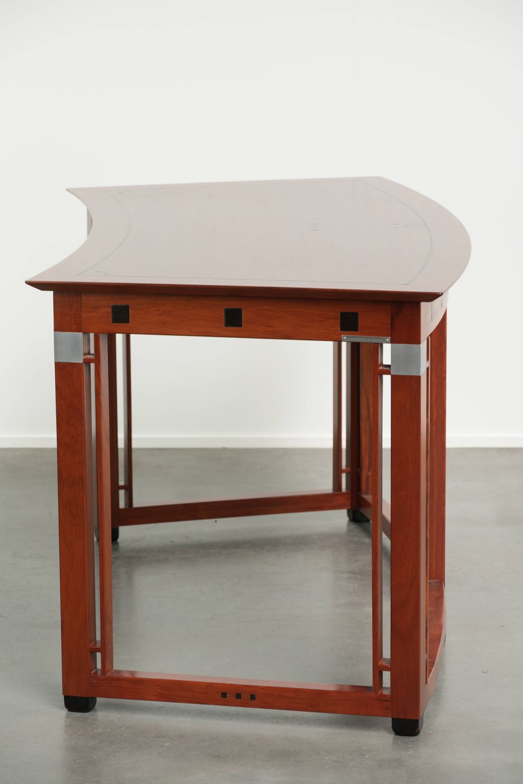 Very Nice Curved Writing Table In Art Deco Design photo 2092.0
