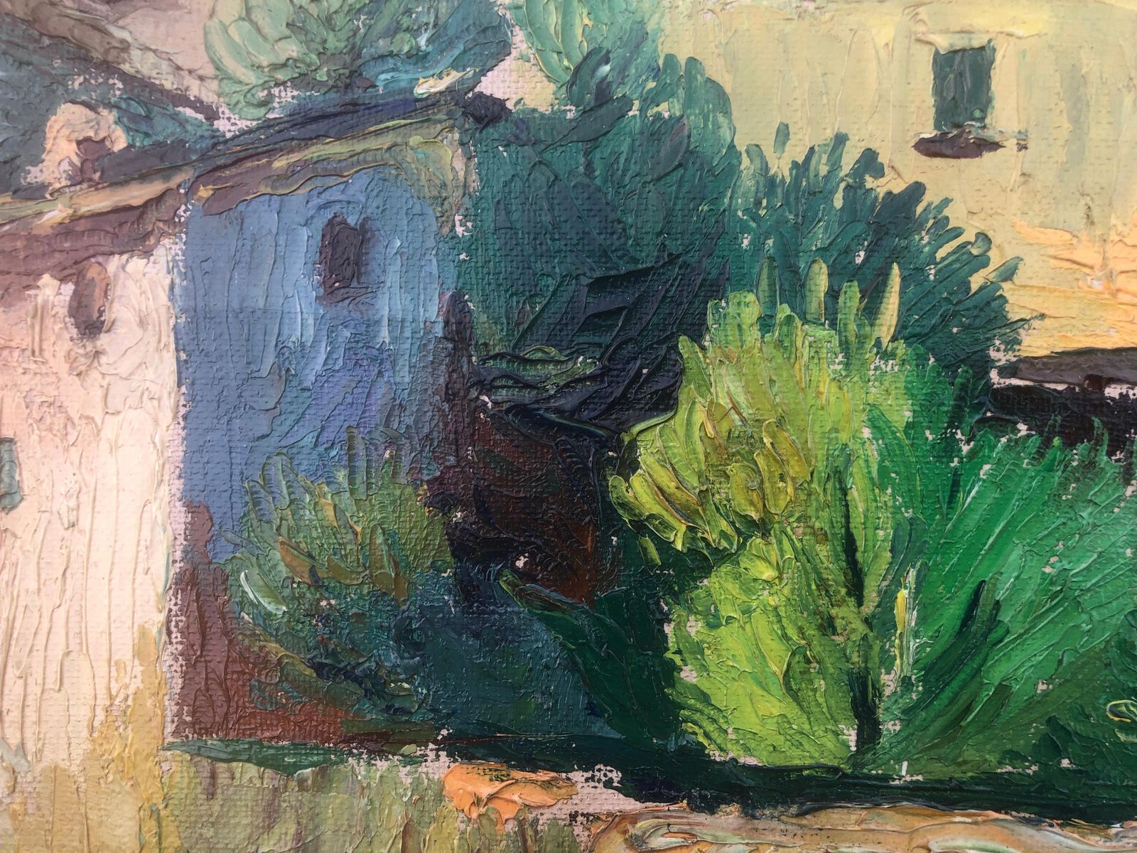 Paysage impressionniste espagnol Joaquín Terruella Matilla, mas catalan et jardin méditerranéen, vers 1920 photo 1550.0
