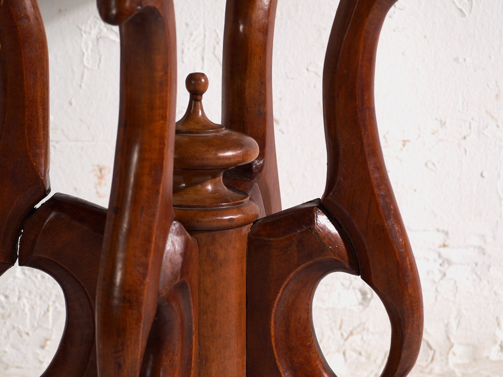 Antique Salon Table In Walnut Wood  Central Europe Circa 1880 photo vinterior