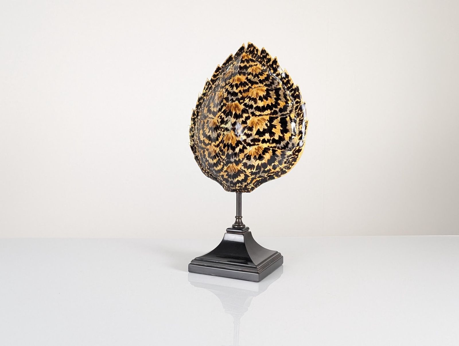 Turtle Shell Table Lamp In Resin, Maison Jansen, 1970s photo 1252.0