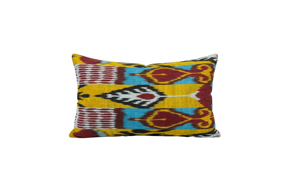 Housse de coussin lombaire en velours de soie, 33 x 48 cm