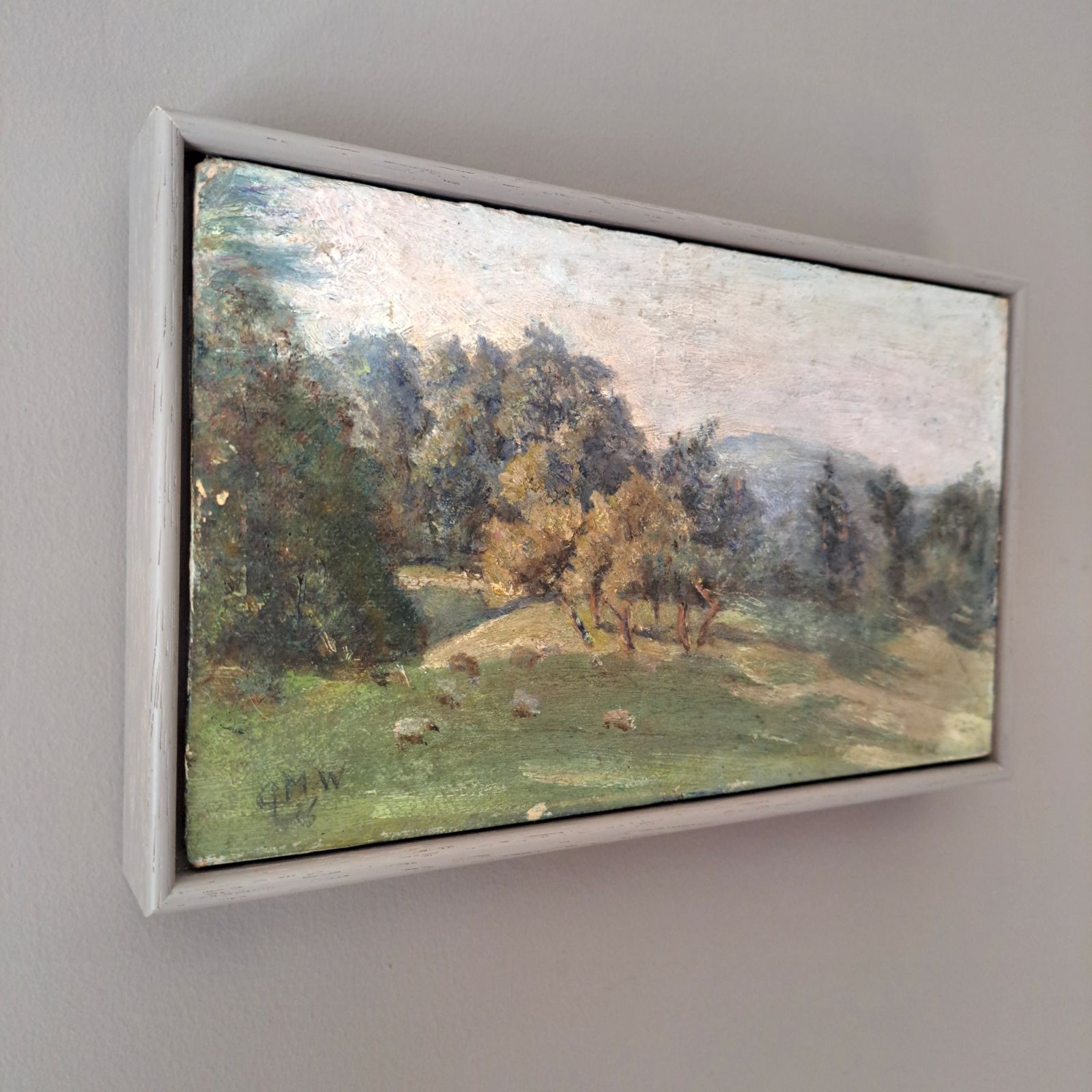 Small Oil Painting Of A Rural Landscape photo buy