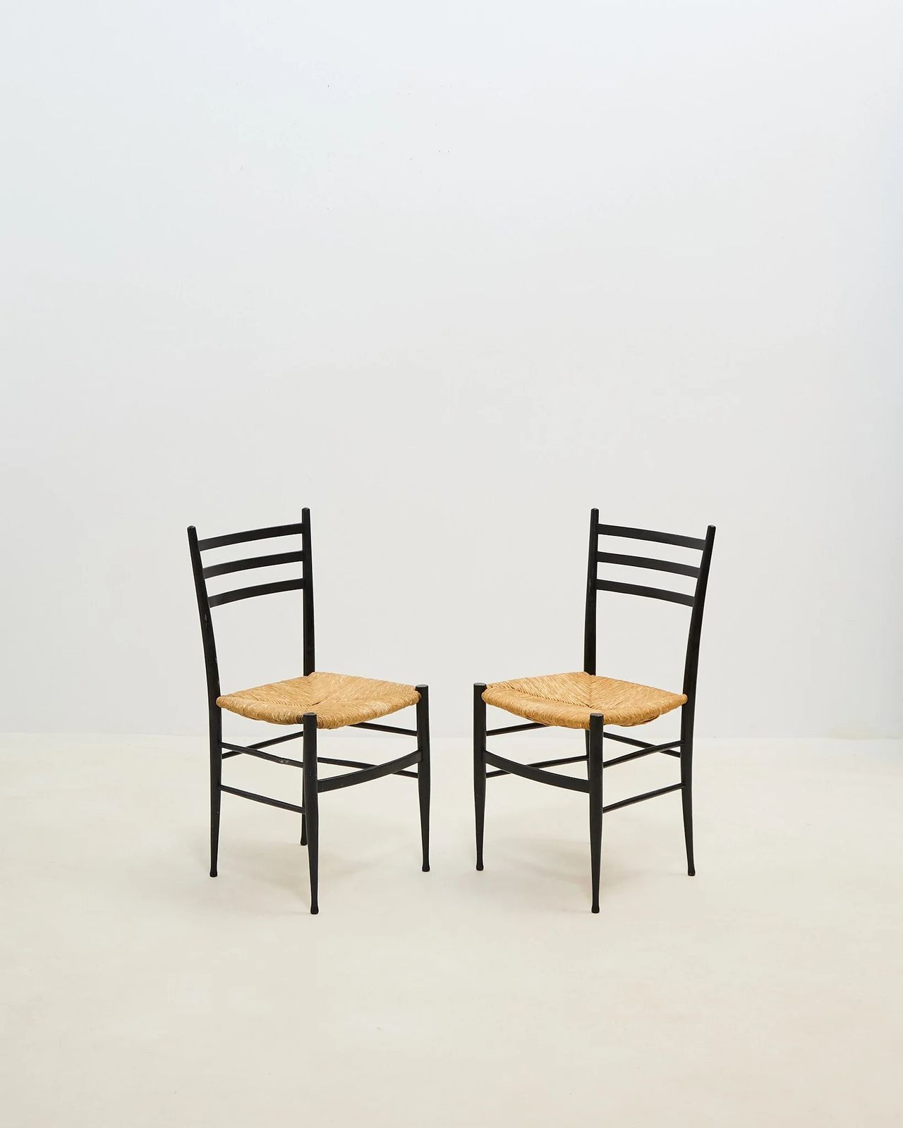Gio Ponti Style Chairs X 6, 1950s