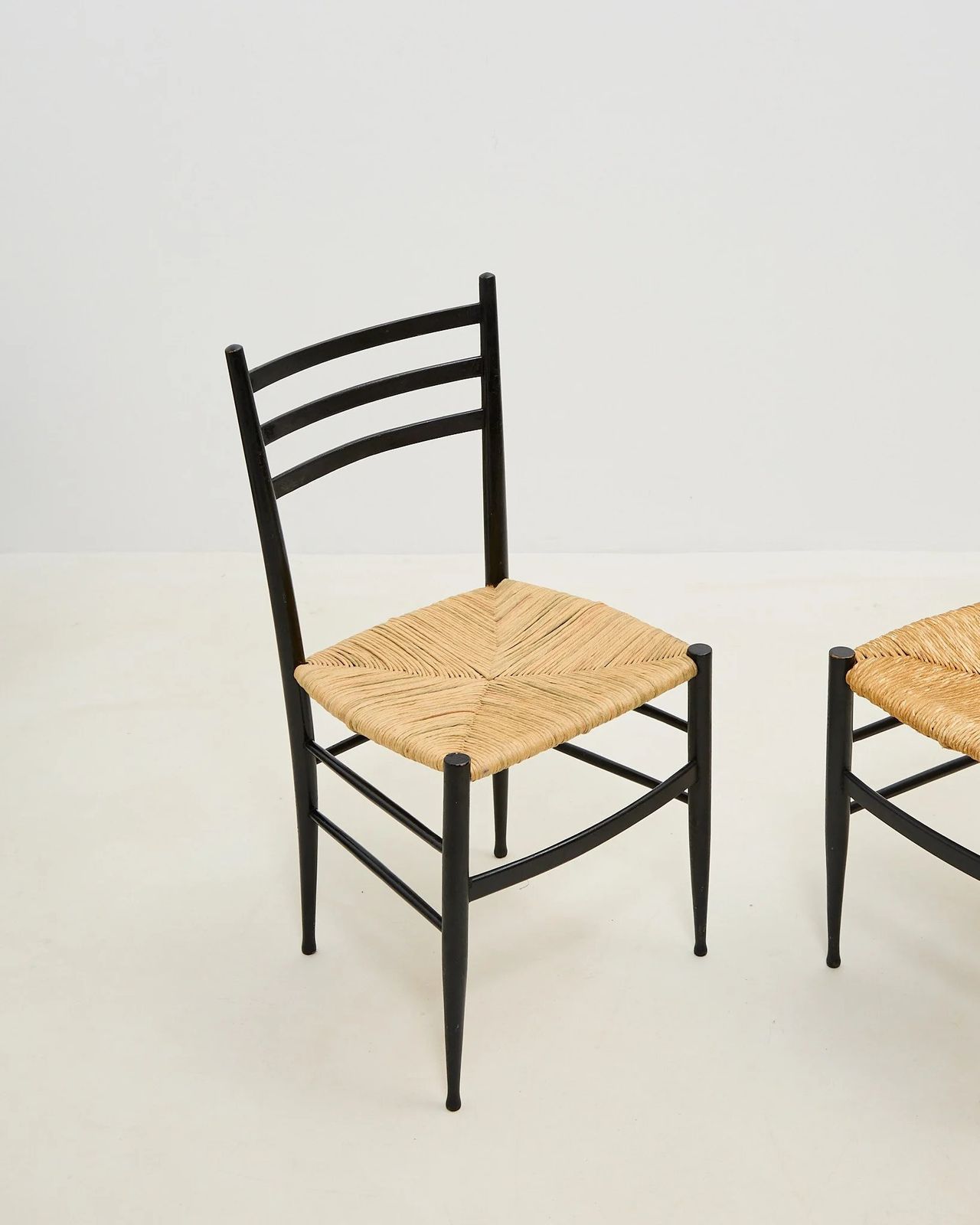 Gio Ponti Style Chairs X 6, 1950s photo buy
