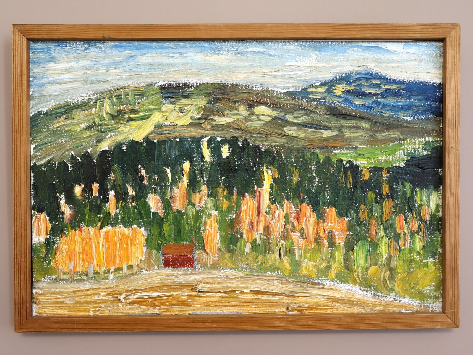 The Hills Beyond, olieverfschilderij, jaren 1970