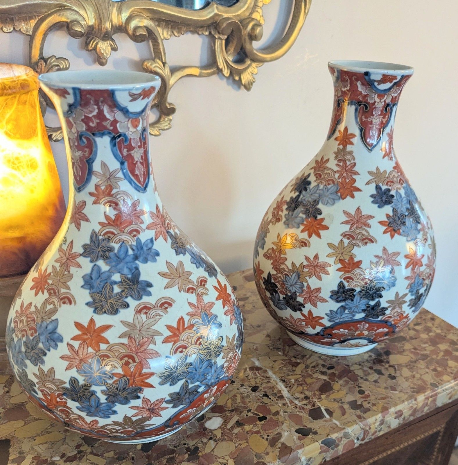 Paire de vases Imari japonais, période Meiji 1868 1912, livraison disponible 0376 photo 895.0