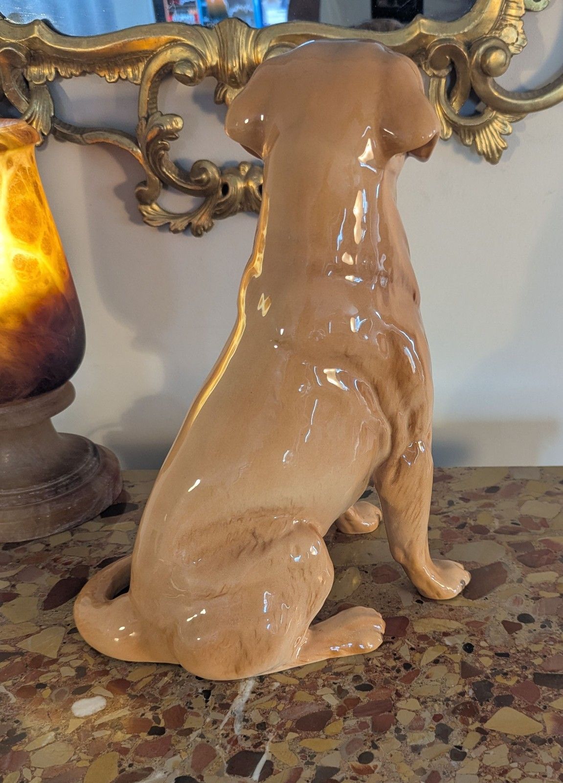 photo for sale Figurine Beswick Labrador doré, marque du fabricant imprimée, livraison disponible, 0379