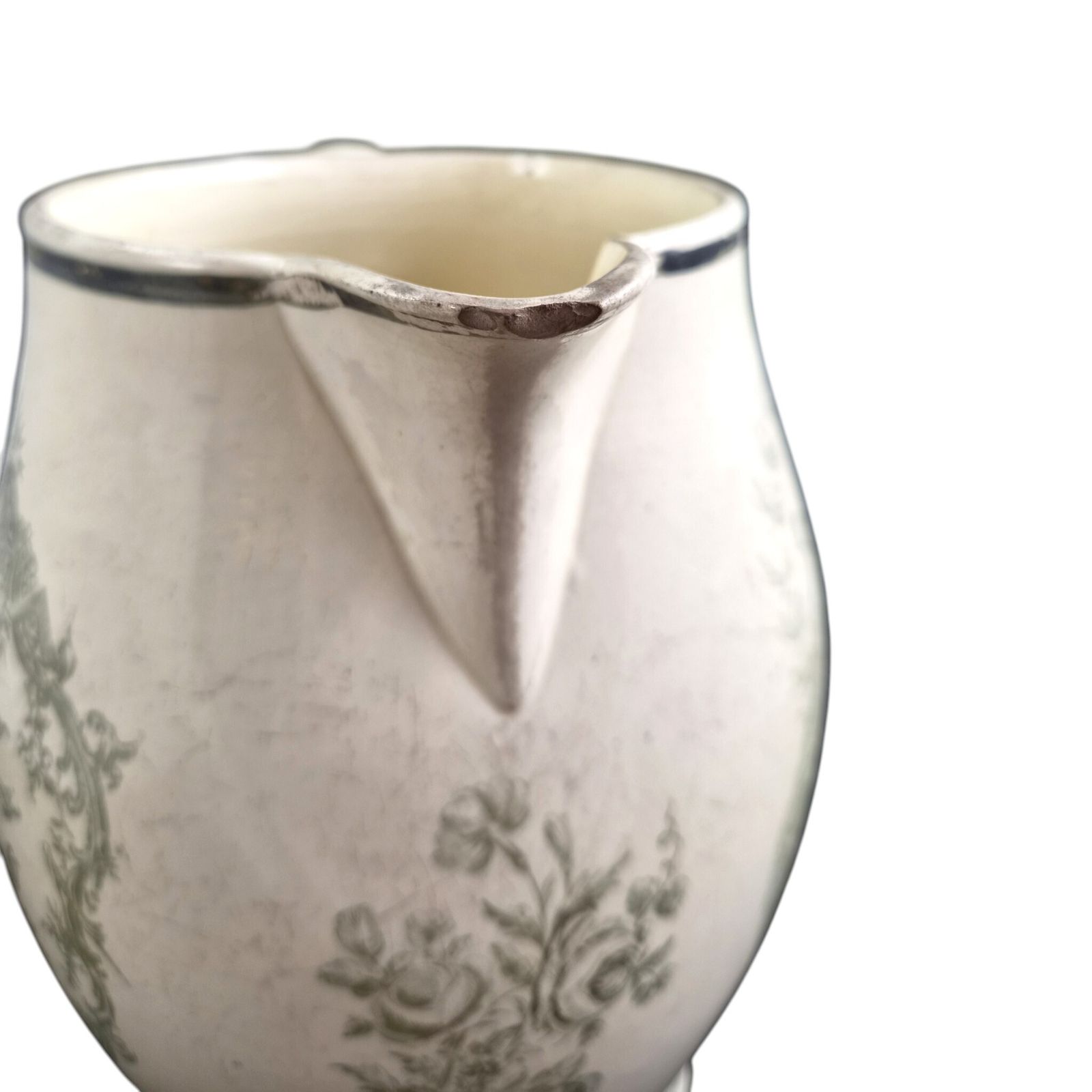 photo furniture Staffordshire Masonic Jug In Light Olive Green Transfer Print, C.1800-1810
