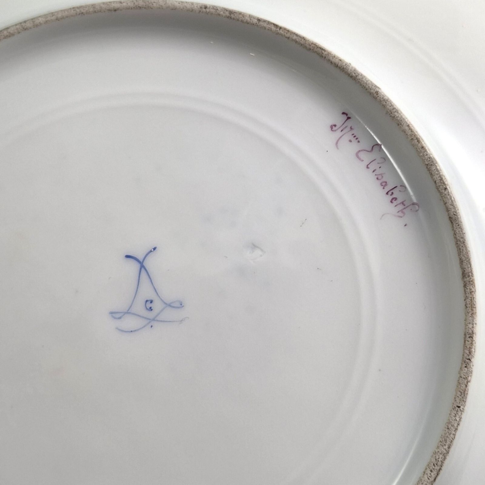 French Cobalt Blue Porcelain Portrait Plate In Sèvres Style, C.1870–1890 photo 900.0