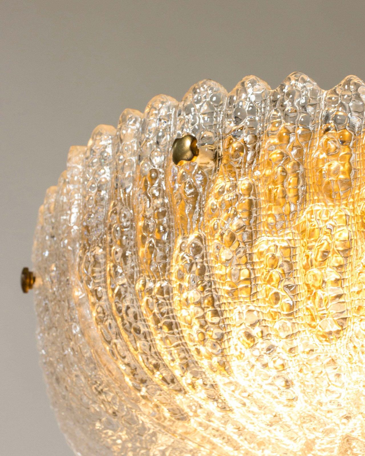 photo for sale Lustre mid-century modern par Carl Fagerlund, Orrefors, Suède, années 1950