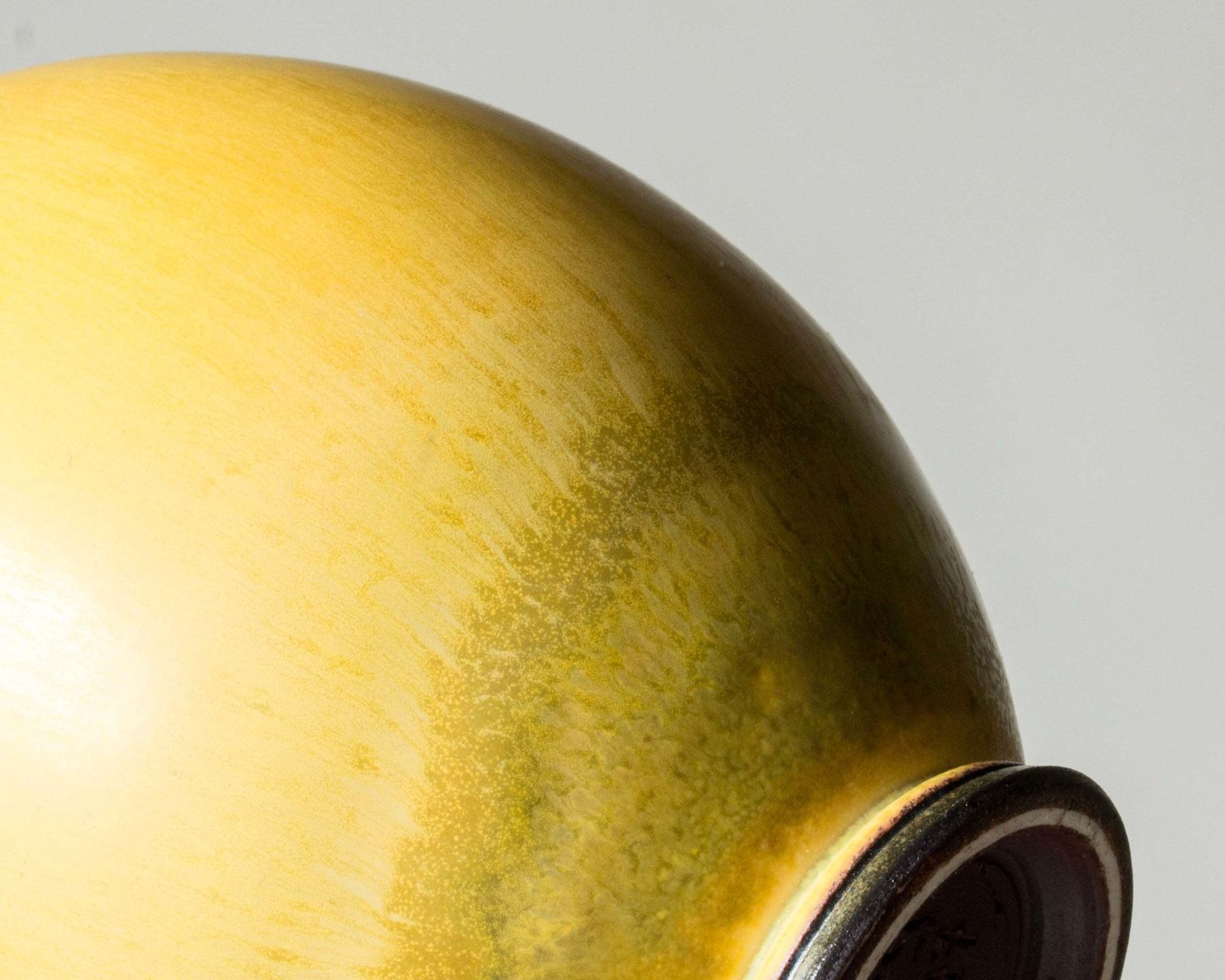 Vase en grès mid-century par Berndt Friberg, Gustavsberg, Suède, 1977 photo vintage