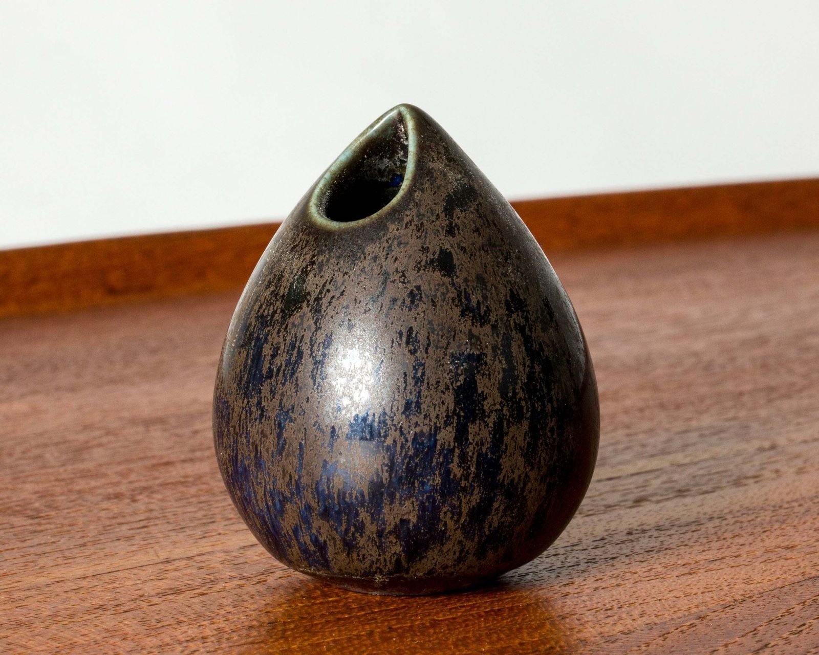 Stoneware "Gnurgla" Miniature Vase, Stig Lindberg, Gustavsberg, Sweden, 1950s photo furniture