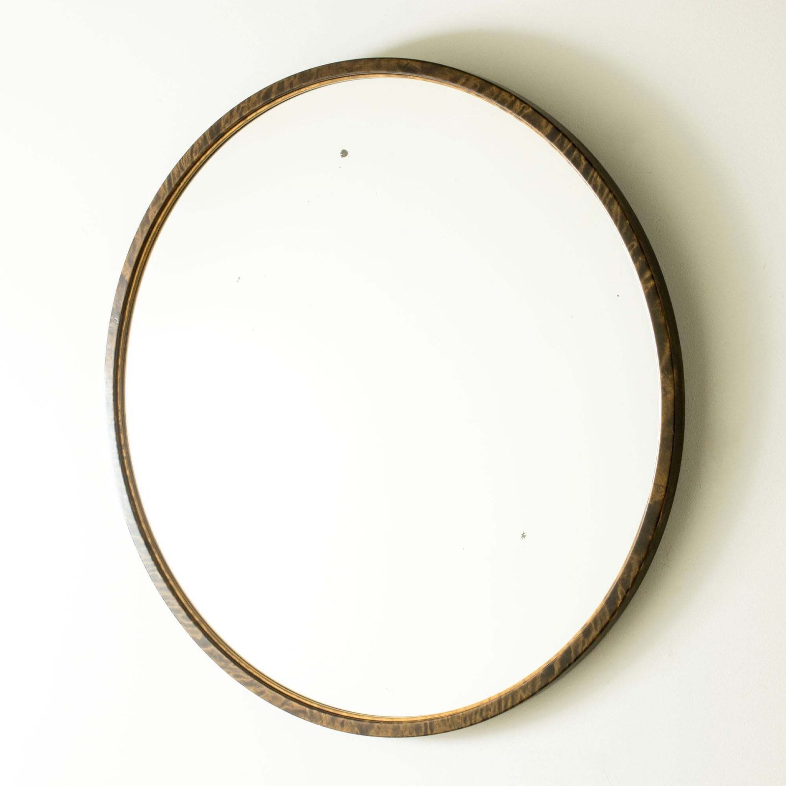 Functionalist Birch Mirror, Förenade Möbelfabrikerna, Linköping, Sweden, 1930s photo furniture