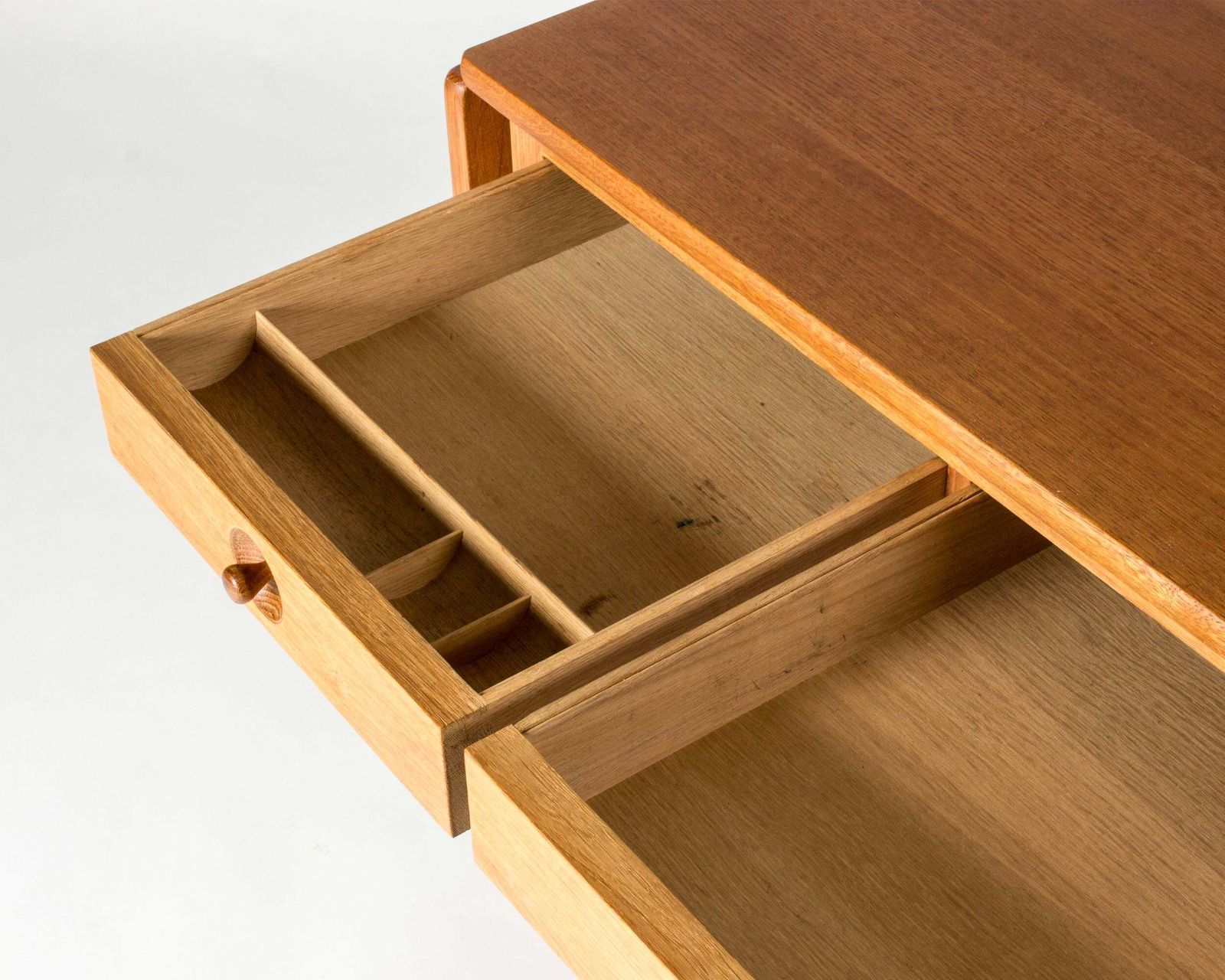 photo buy Midcentury Modern Oak Desk Or Table By Hans J. Wegner, Denmark, 1960s