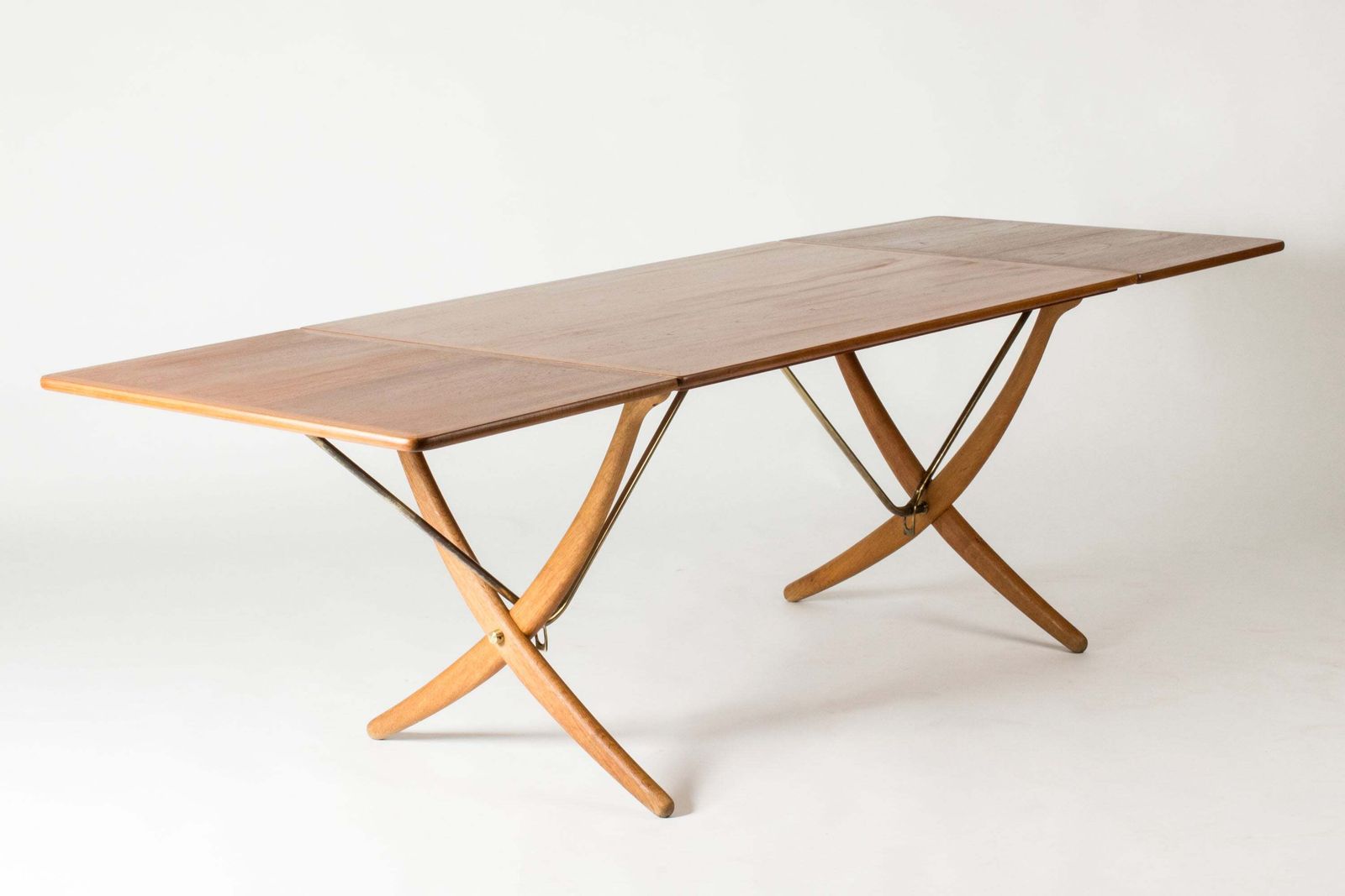 Midcentury Modern “Sabre Leg” Dining Table By Hans J. Wegner, Denmark, 1960s photo furniture
