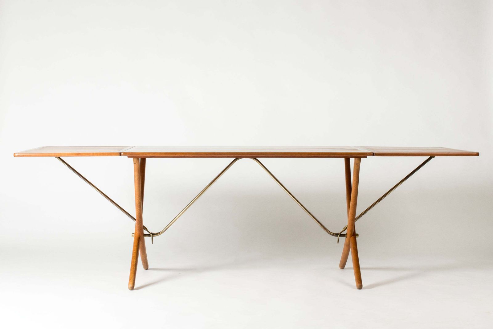 Midcentury Modern “Sabre Leg” Dining Table By Hans J. Wegner, Denmark, 1960s photo for sale