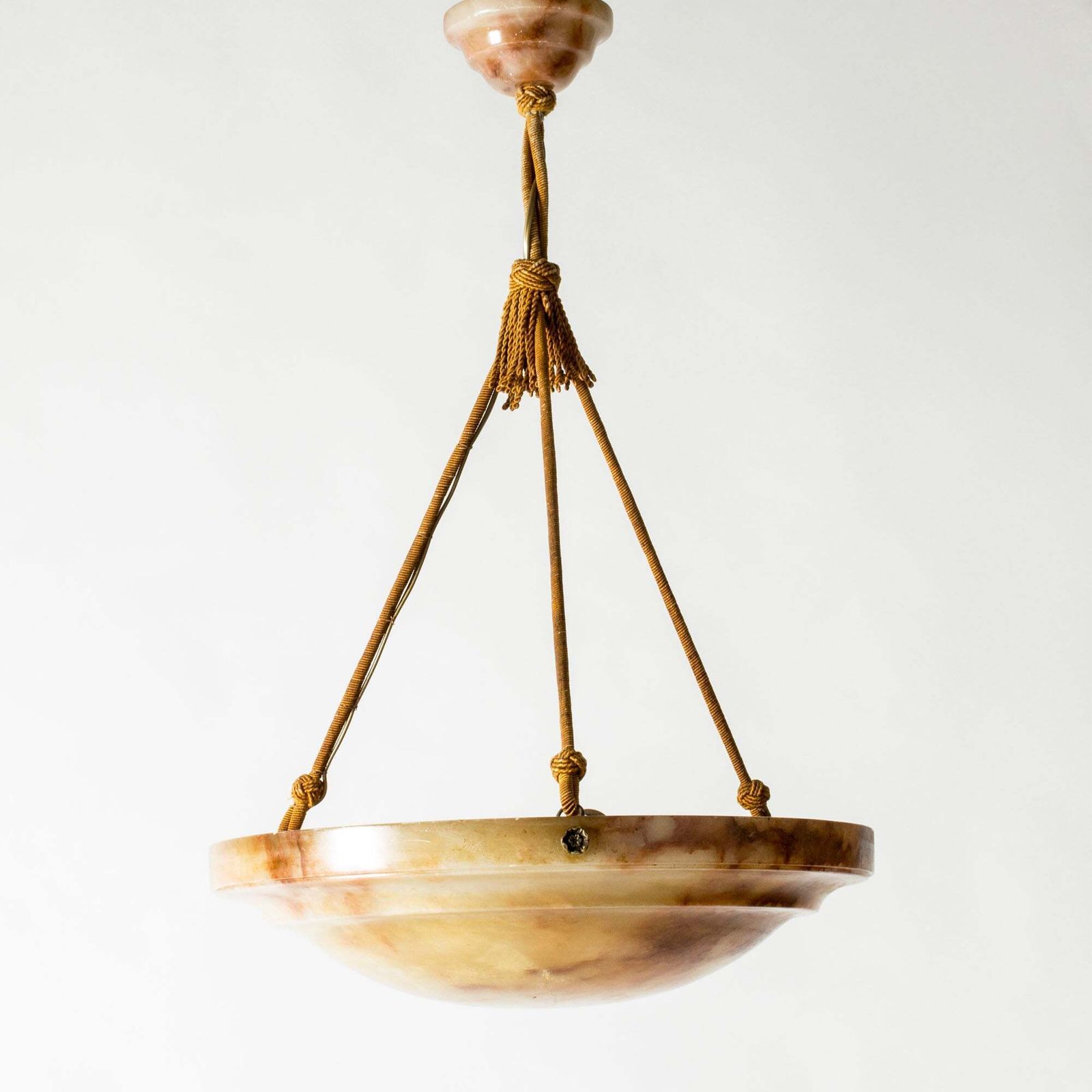 Swedish Grace Alabaster Hanglamp, jaren 1920 photo furniture