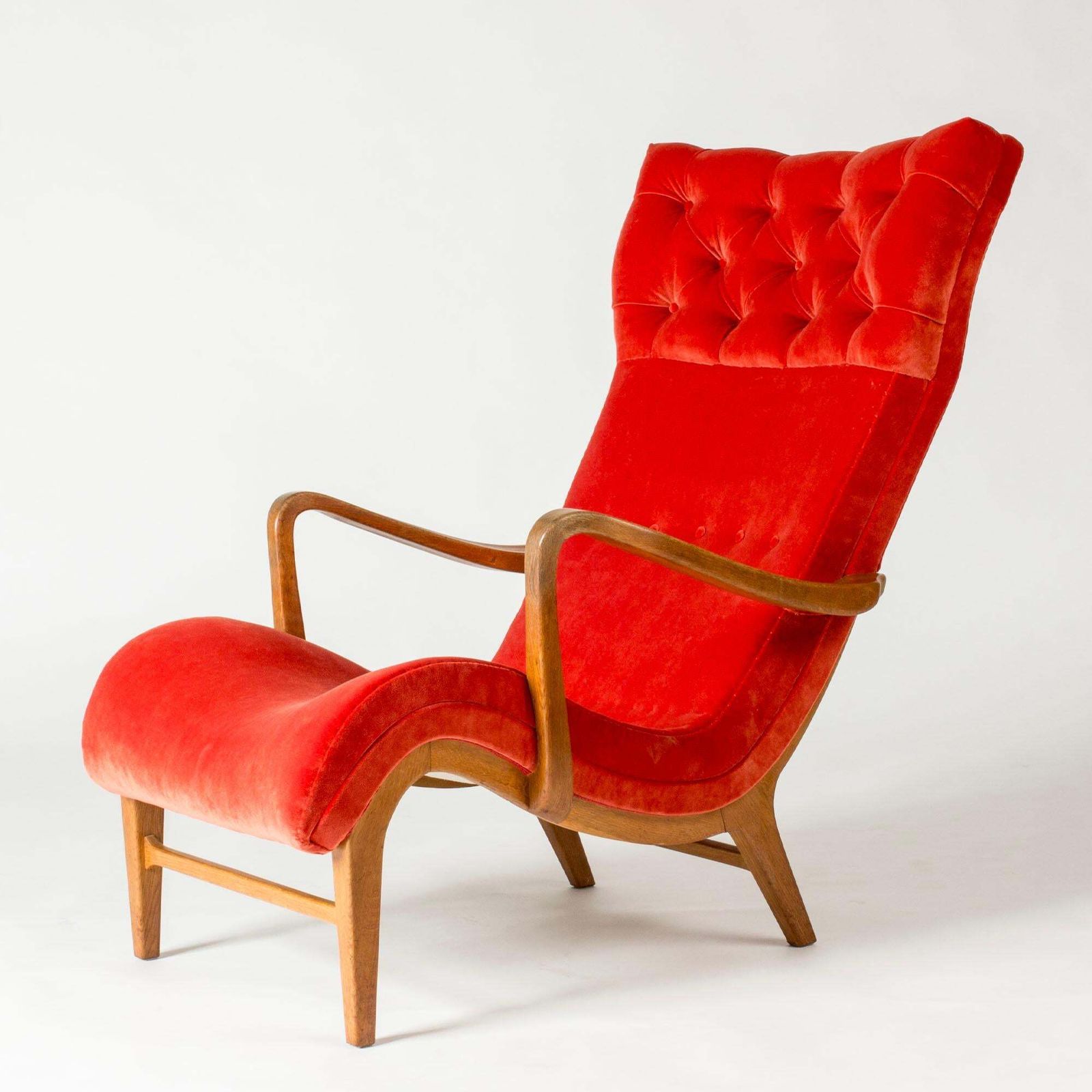 Fauteuil moderne suédois par Carl Cederholm, Firma Stil & Form, Suède, années 1940 photo furniture
