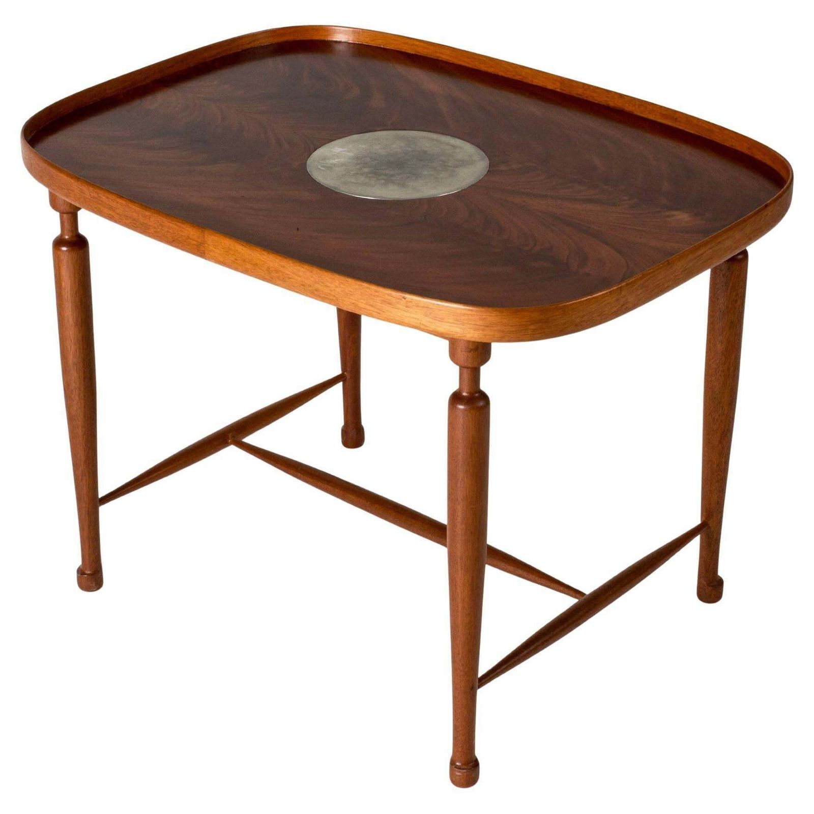 Table d'appoint mid-century en acajou par Josef Frank pour Svenskt Tenn, Suède, années 1950