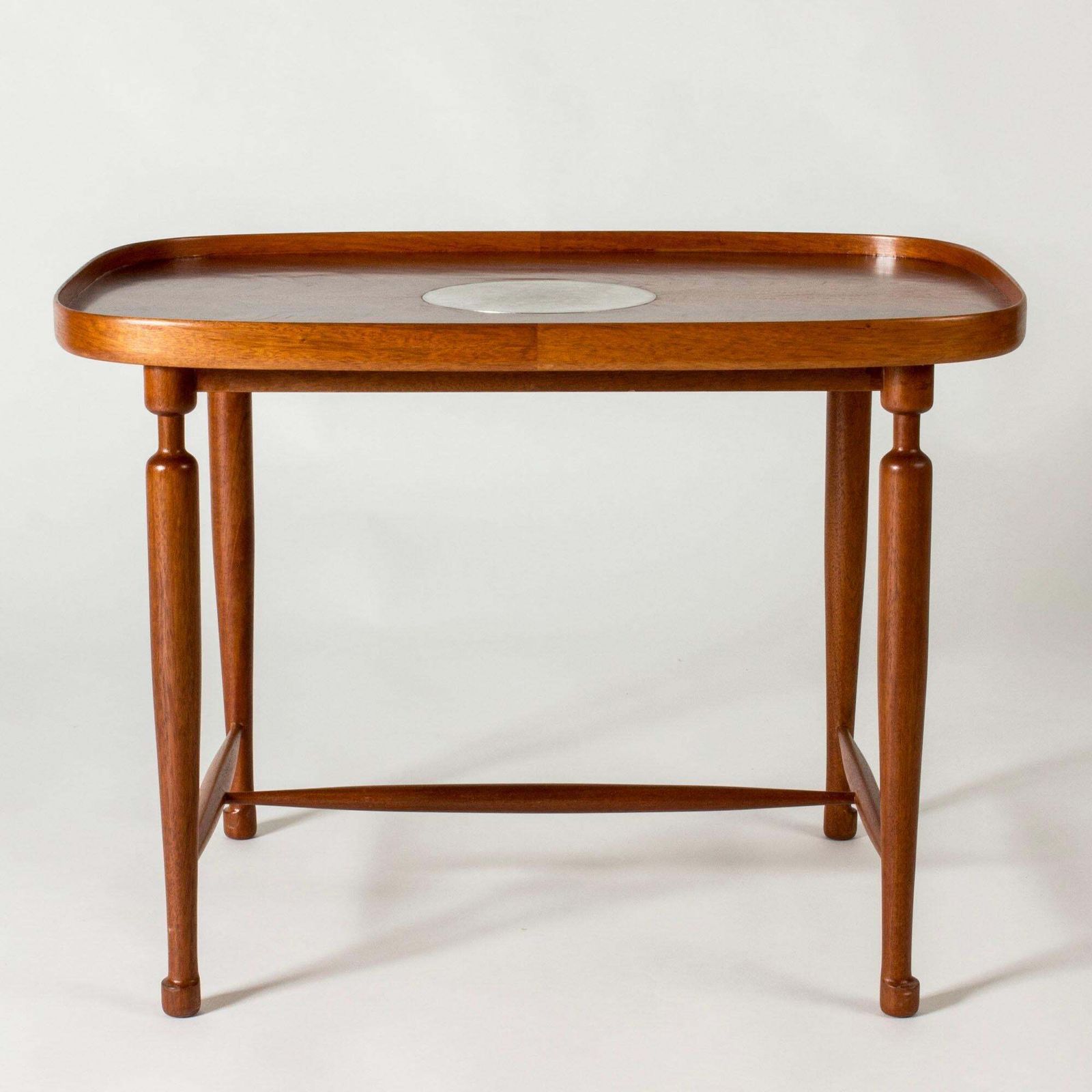 Table d'appoint mid-century en acajou par Josef Frank pour Svenskt Tenn, Suède, années 1950 photo furniture