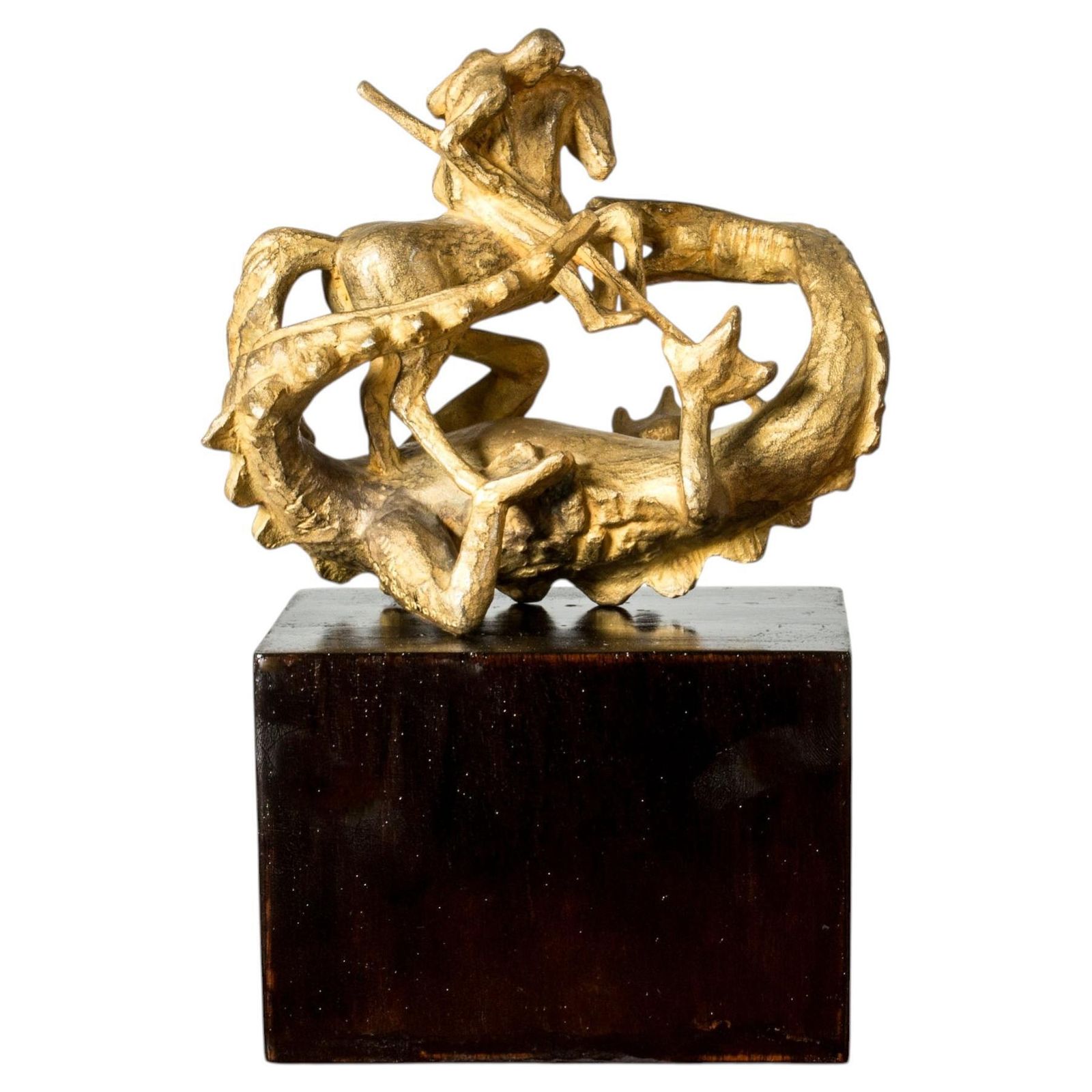 Zweeds modernistisch bronzen beeld van Stig Blomberg, Herman Bergman, Zweden