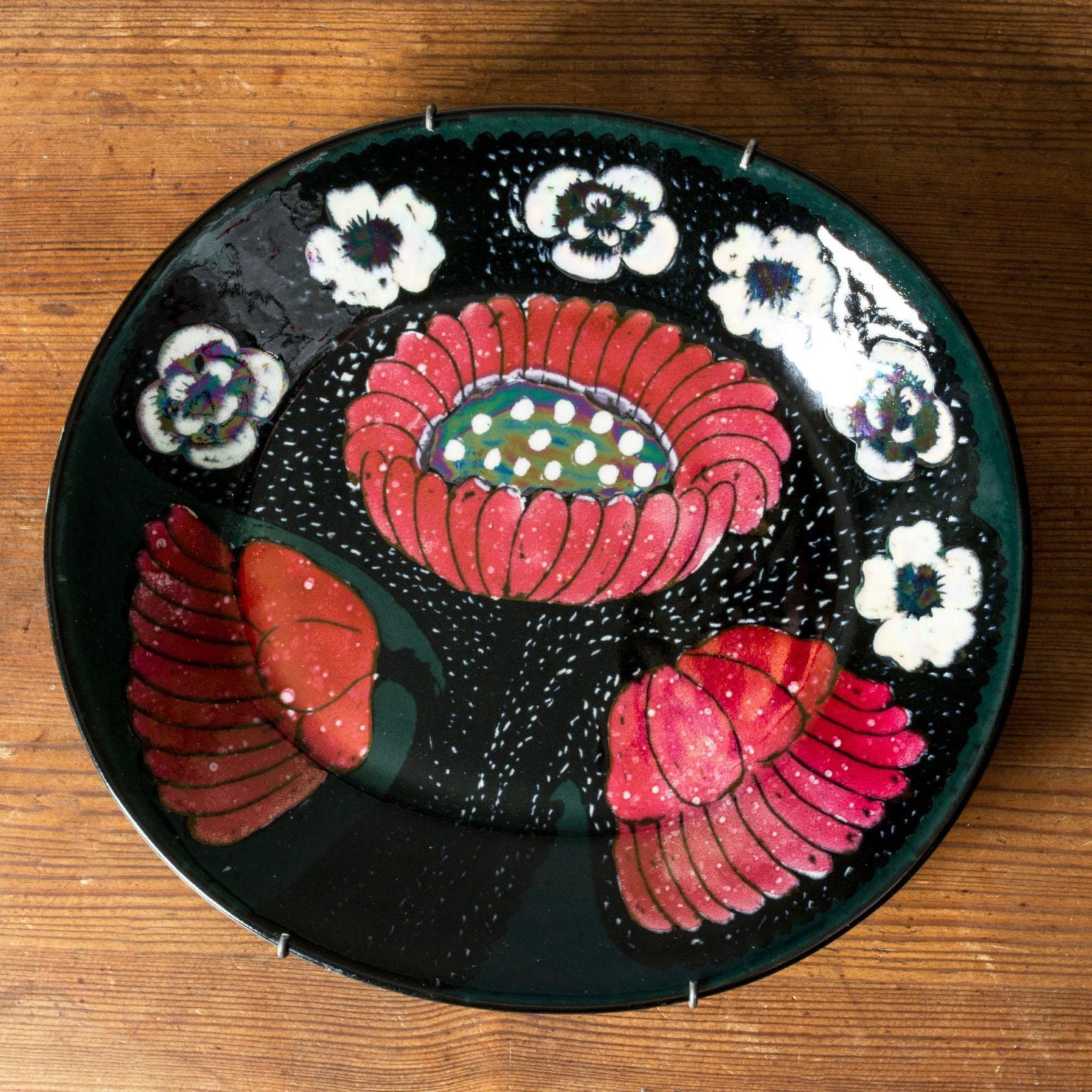 Set Of Two Stoneware Platters By Birger Kaipiainen For Arabia, Finland, 1960/70s photo 9819.0